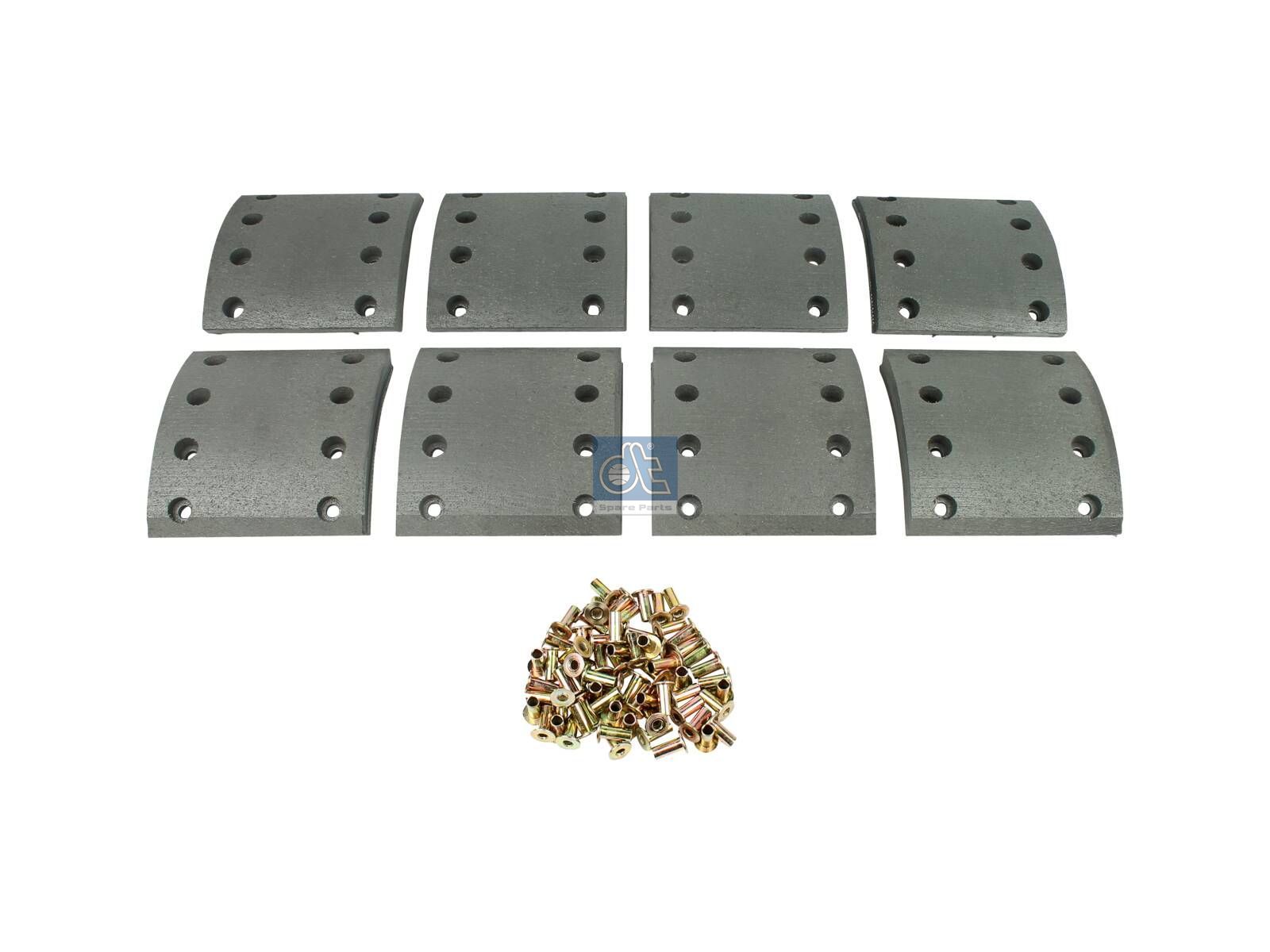 DIESEL TECHNIC | 10.13007 Drum brake lining kit, axle kit