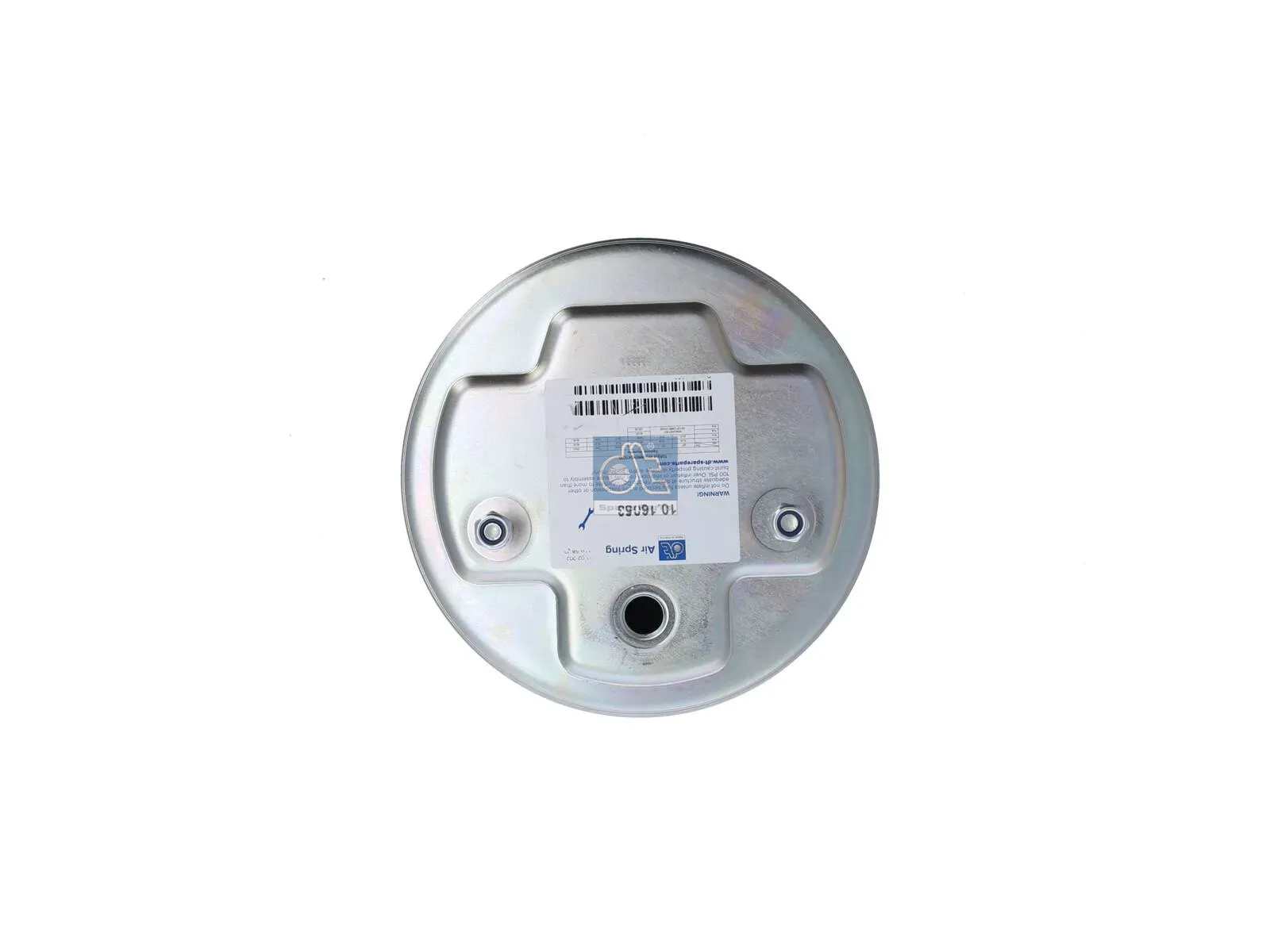 Air spring, with plastic piston