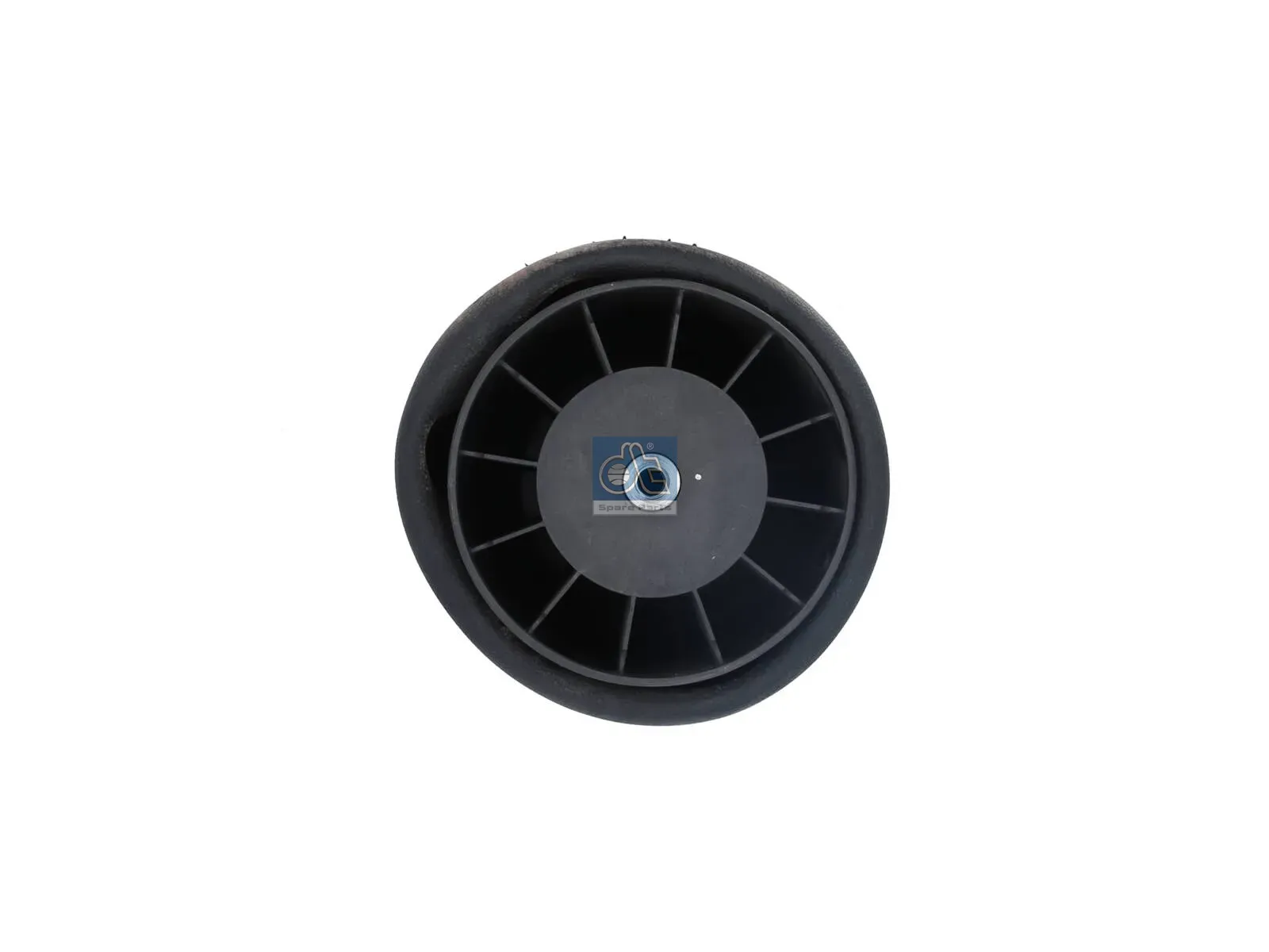 Air spring, with plastic piston