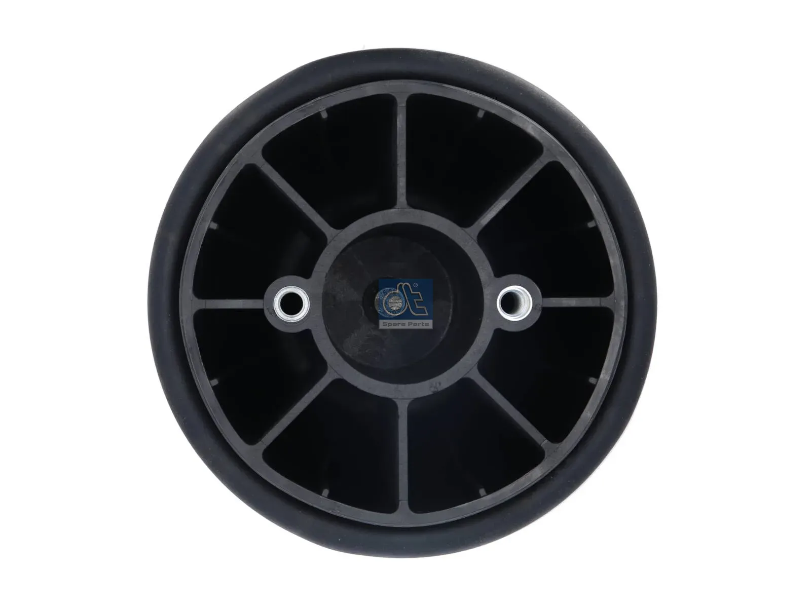 Air spring, with plastic piston