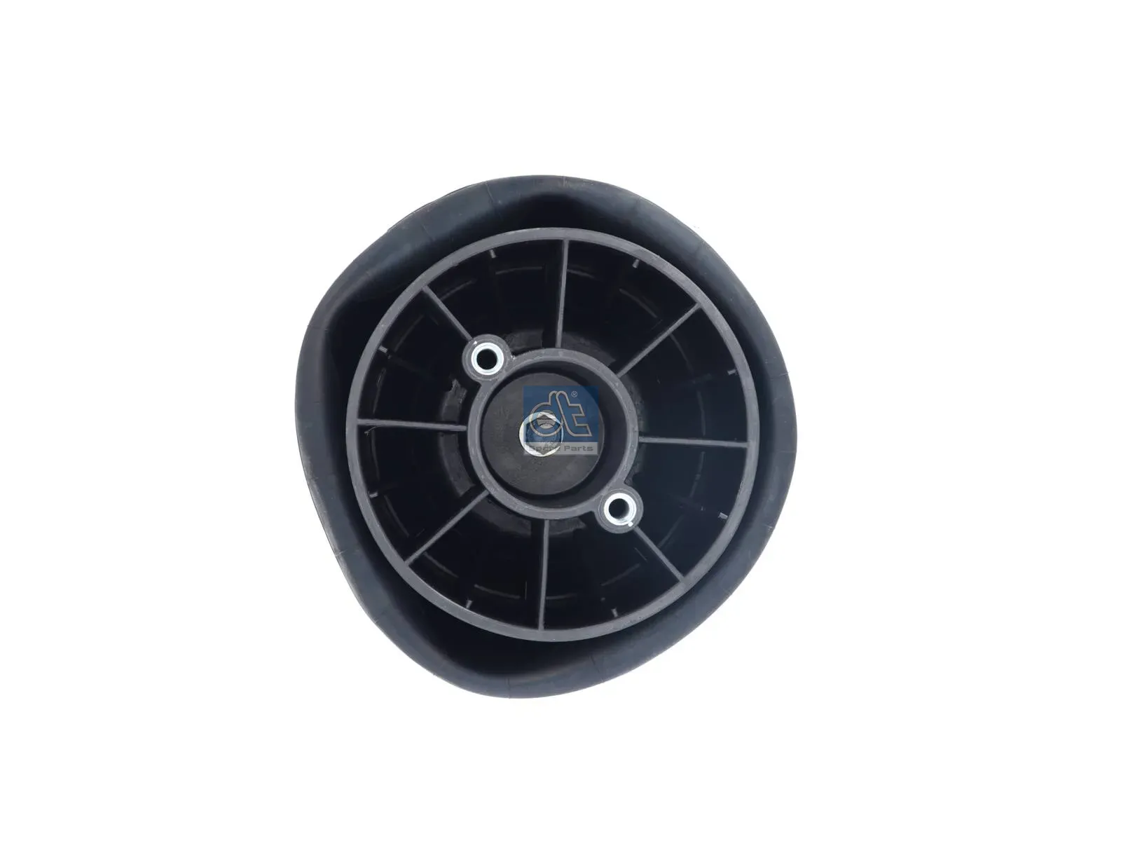 Air spring, with plastic piston