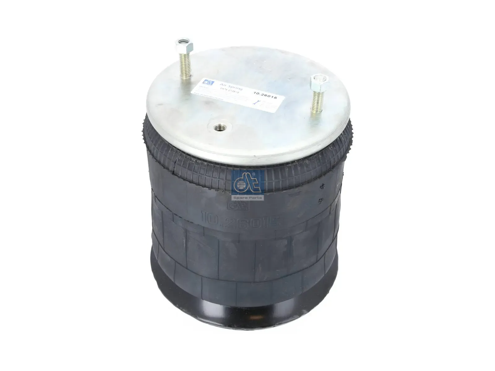 Air spring, with steel piston