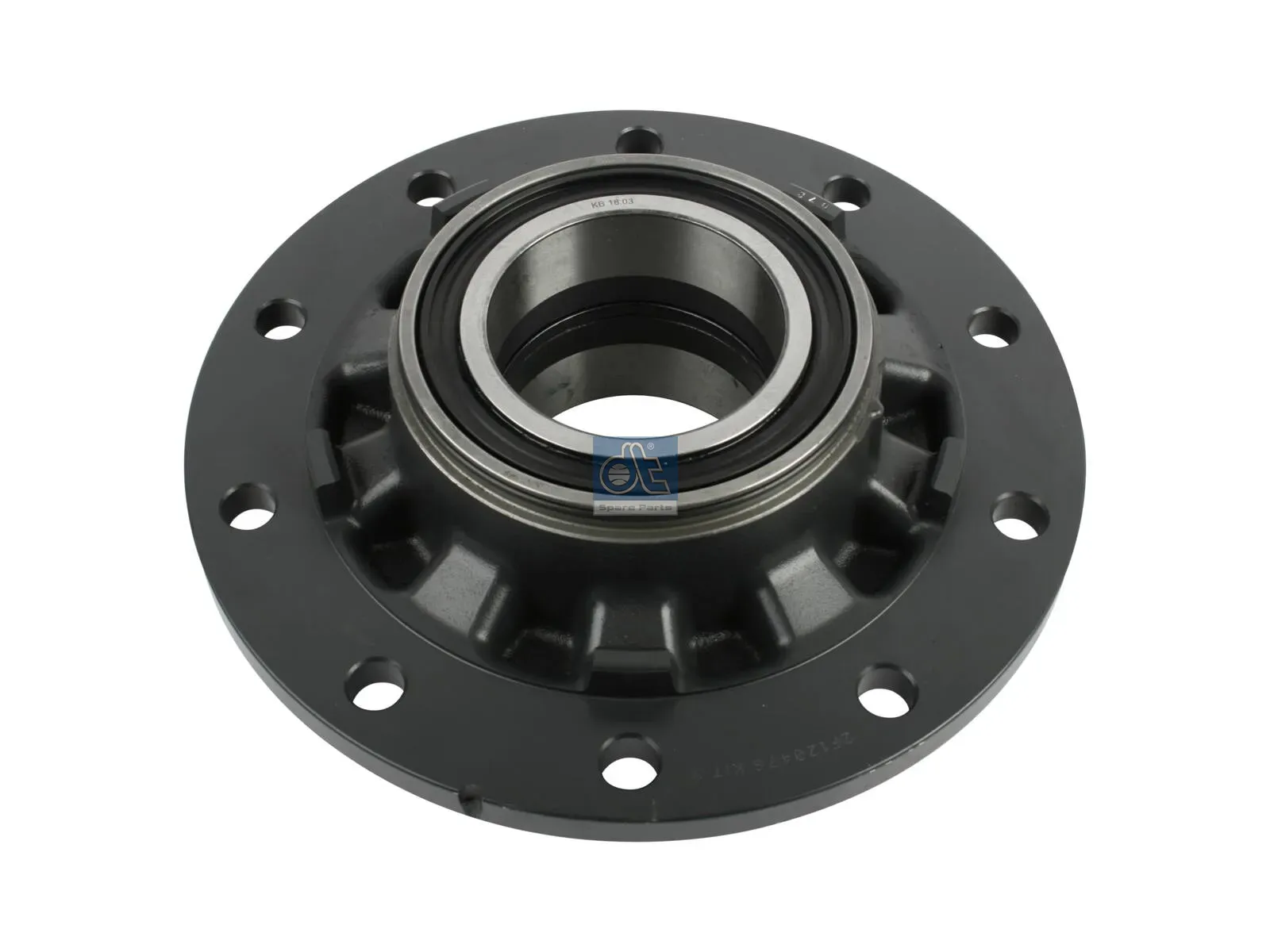 Wheel hub, with bearing, for drum brake