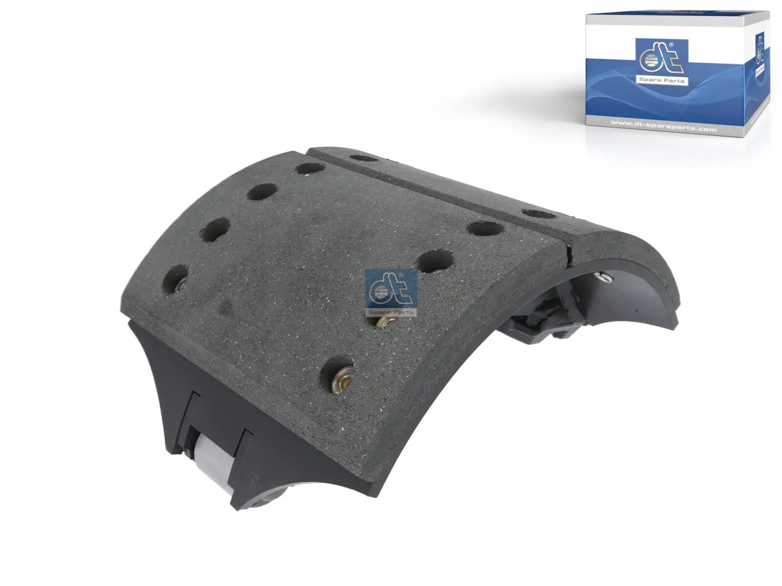 Brake shoe, with linings, without E-mark