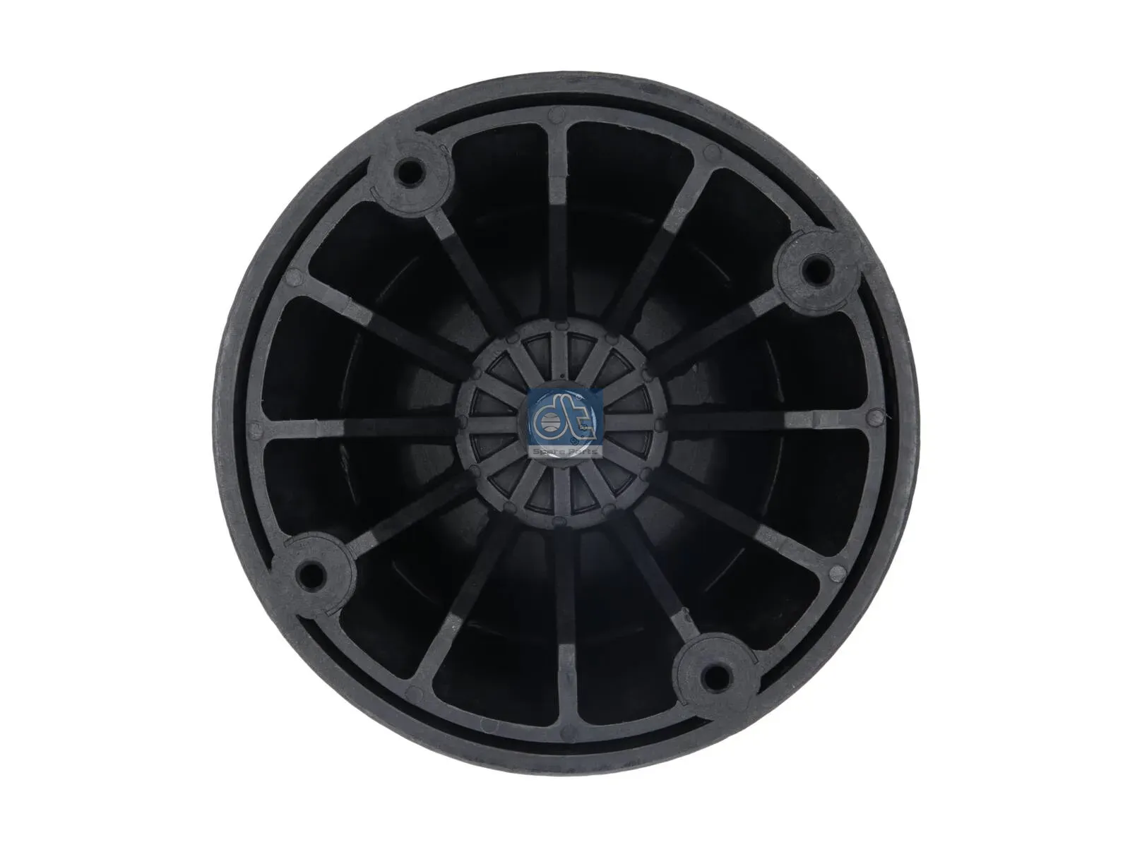 Air spring, with plastic piston