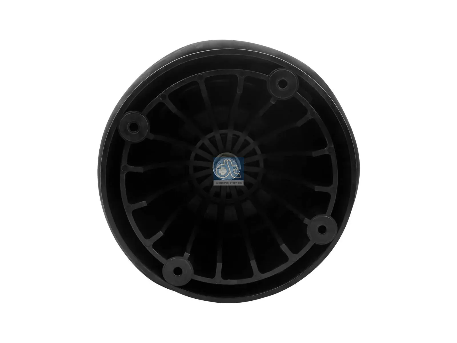 Air spring, with plastic piston