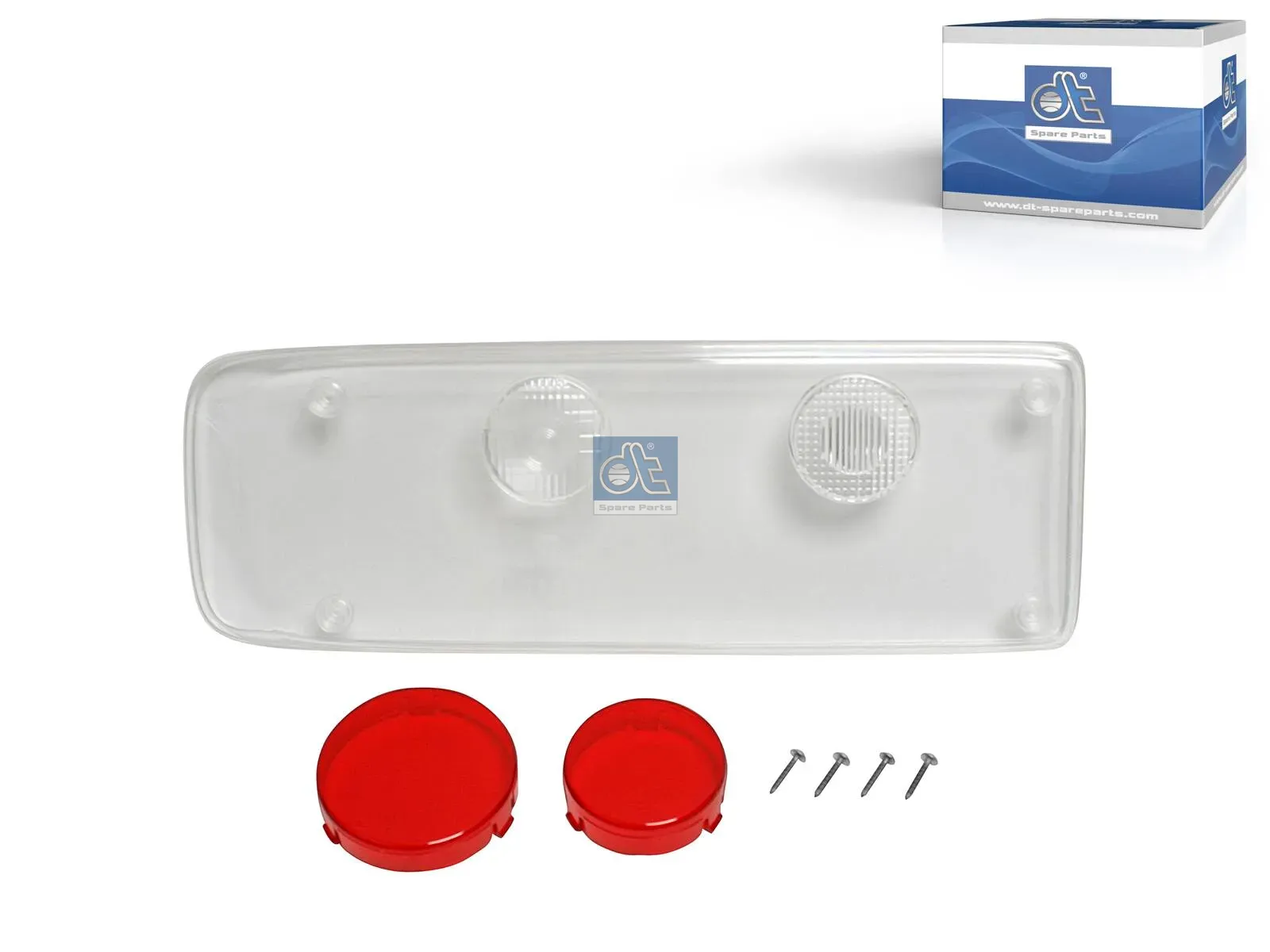 Tail lamp glass, left