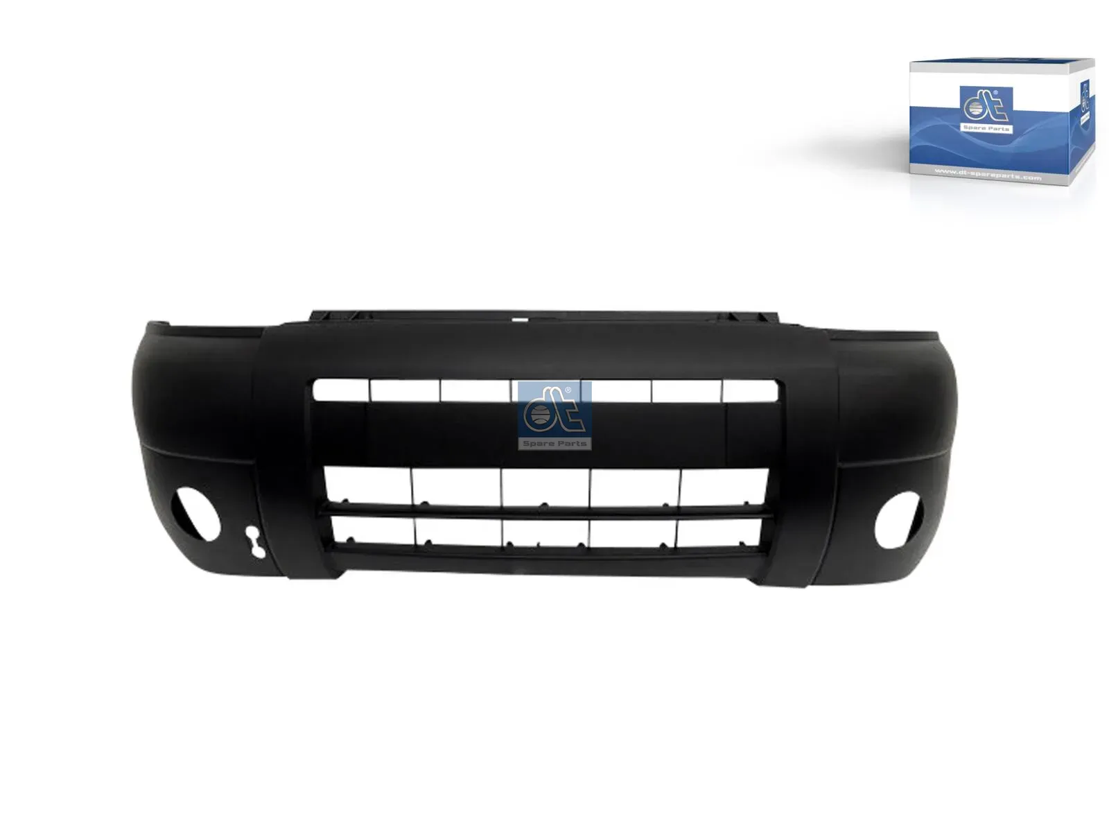 Bumper, with holes for foglights, front