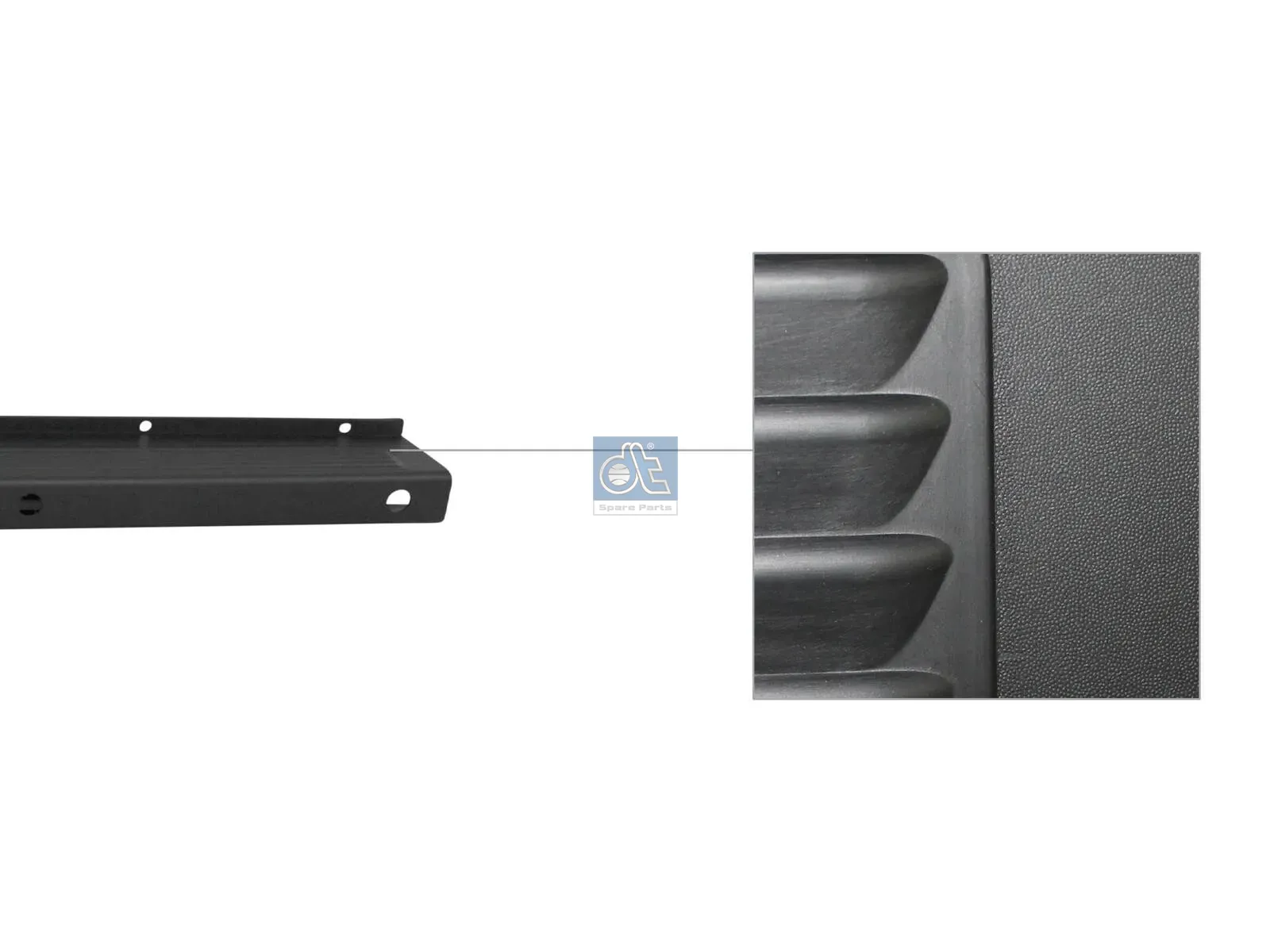 Bumper, rear, black