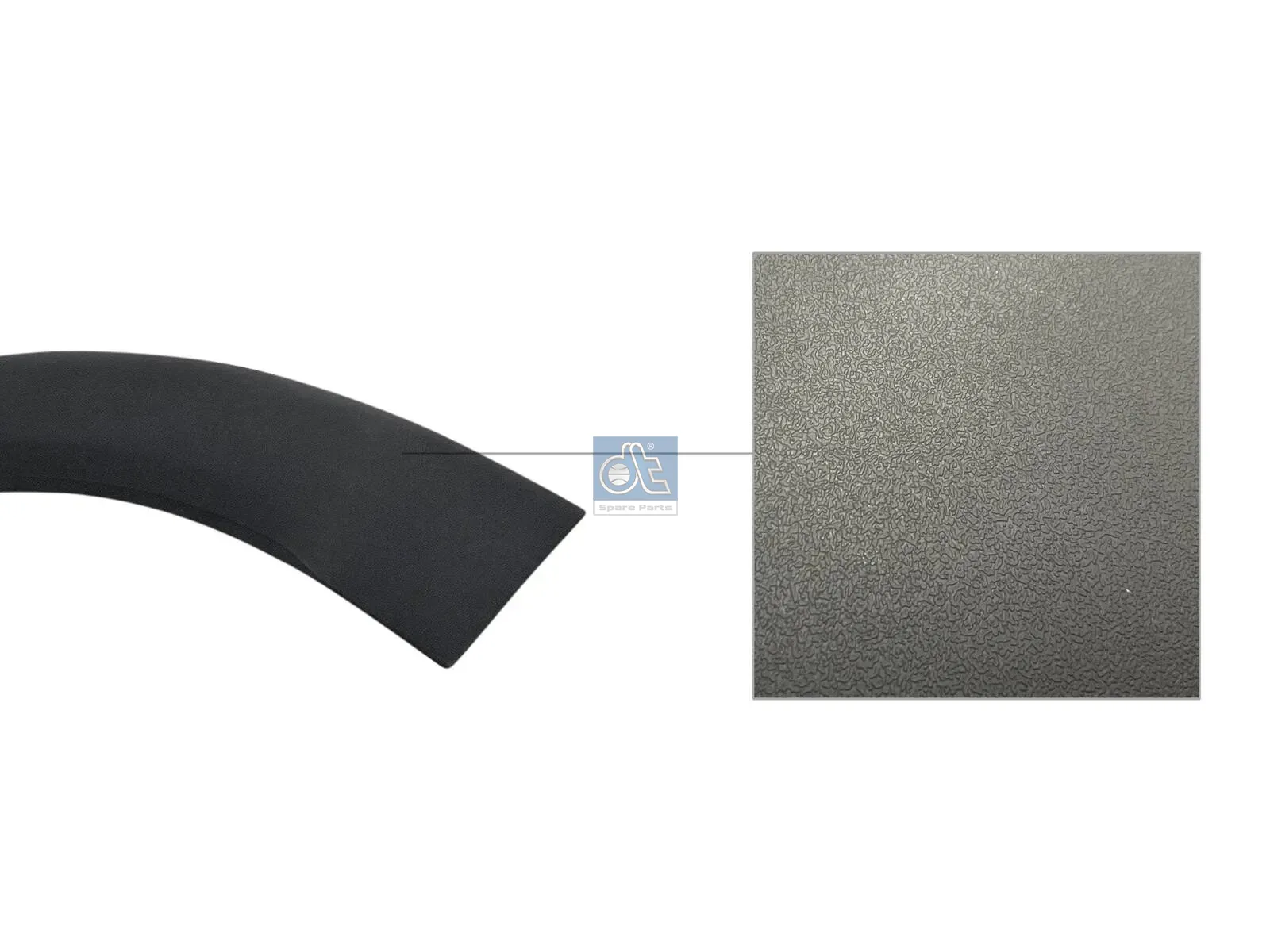 Cover moulding, lateral, right, without mounting material