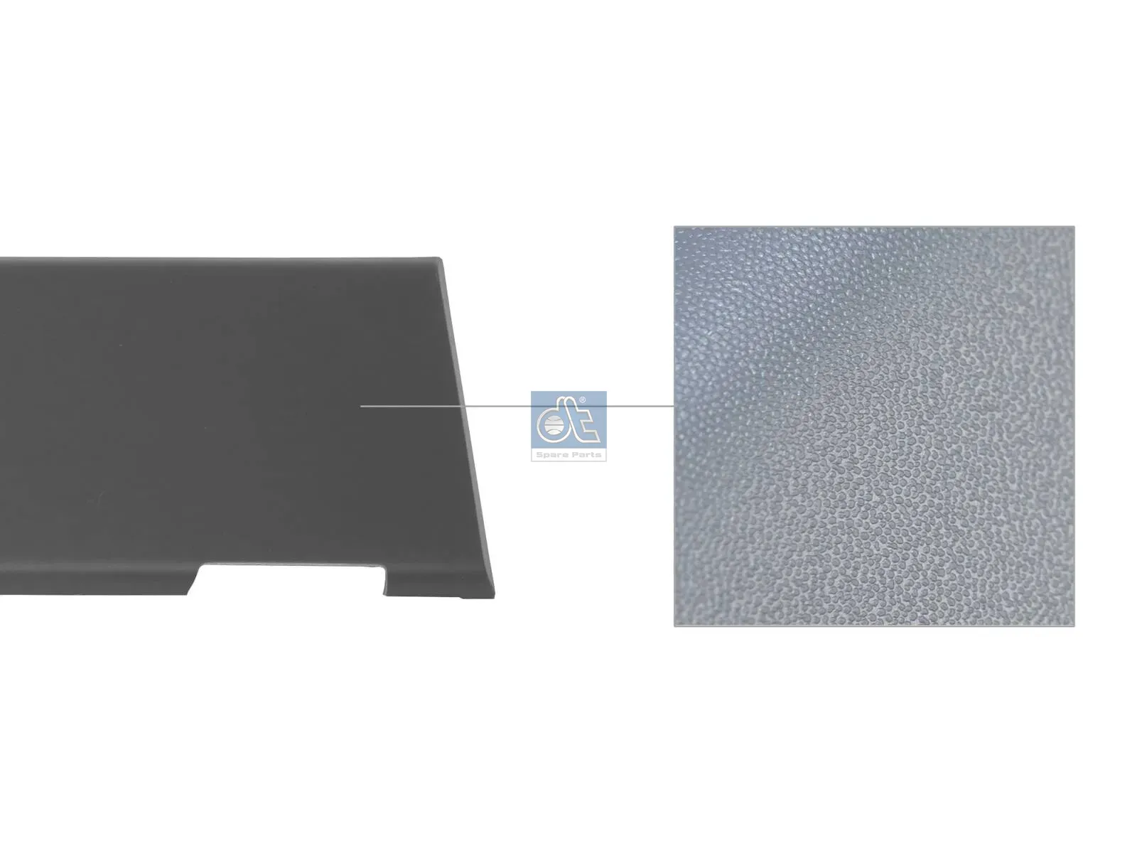Cover moulding, lateral, right