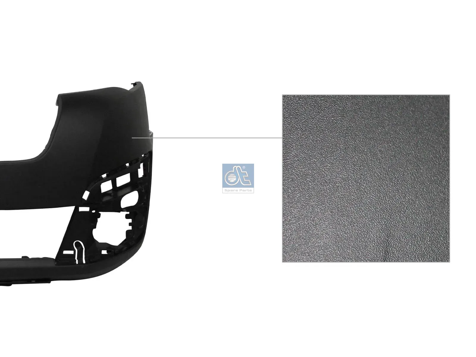 Bumper, front, black