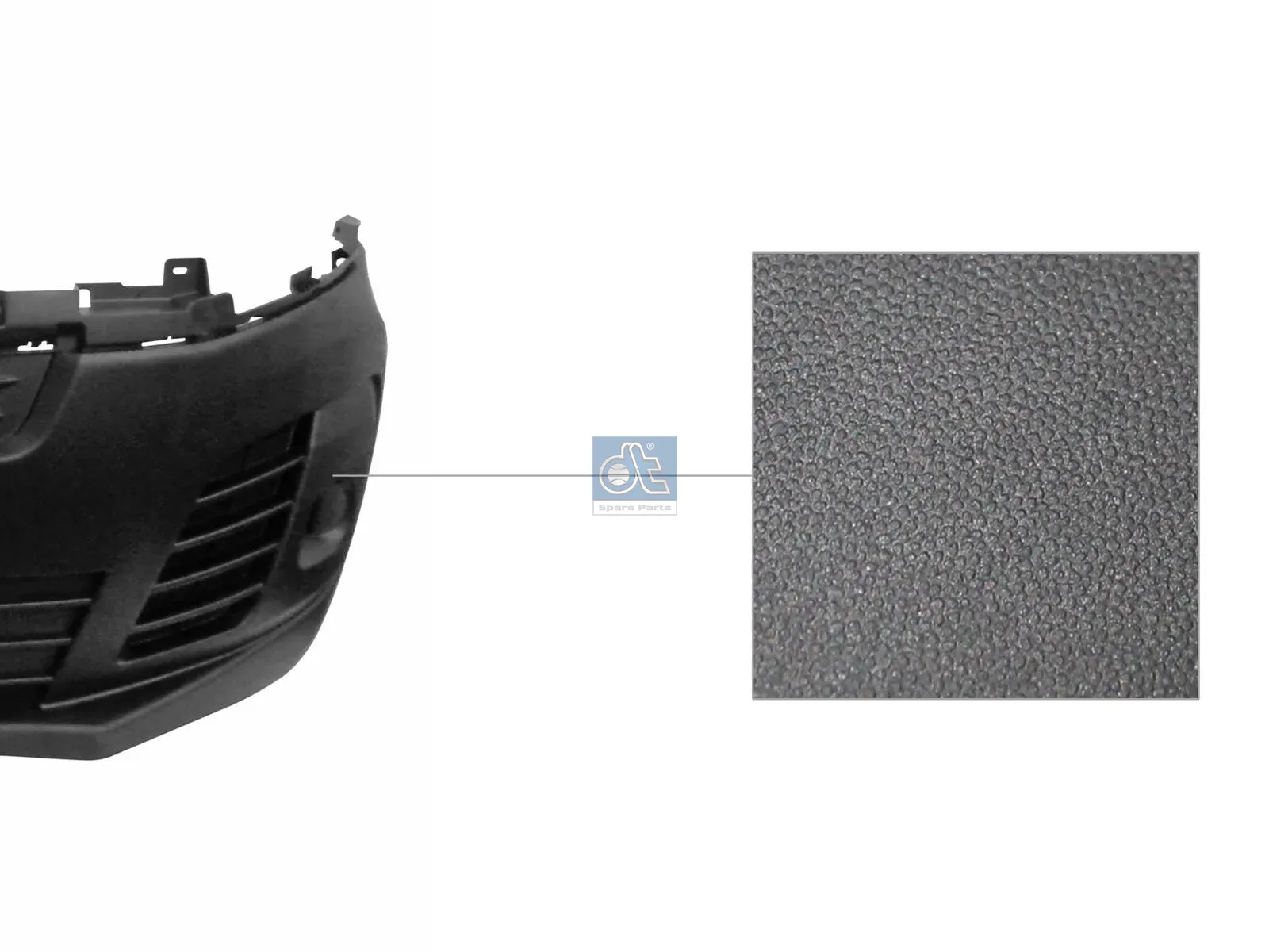 Bumper, front, black