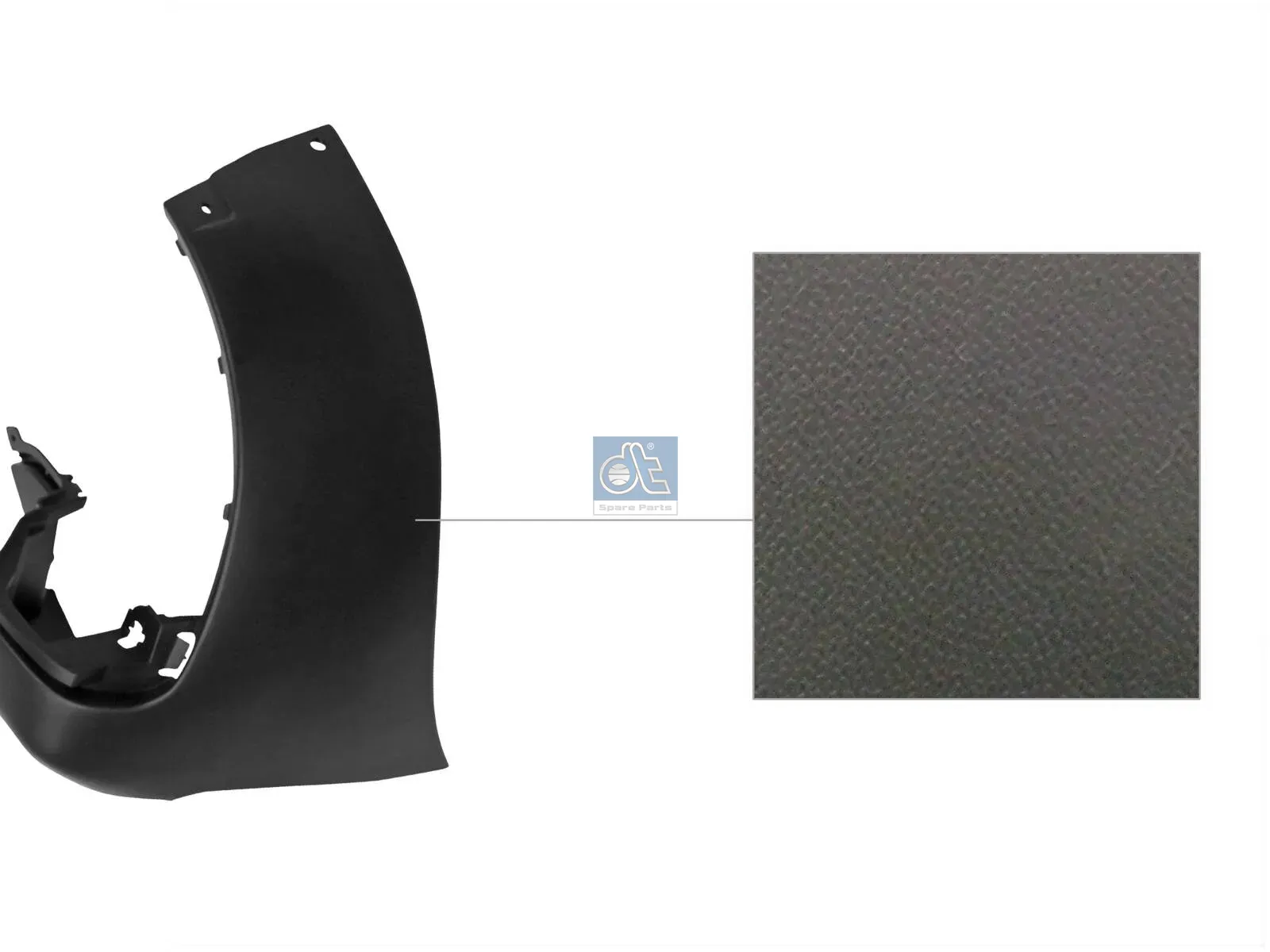Bumper corner, rear, left, primed