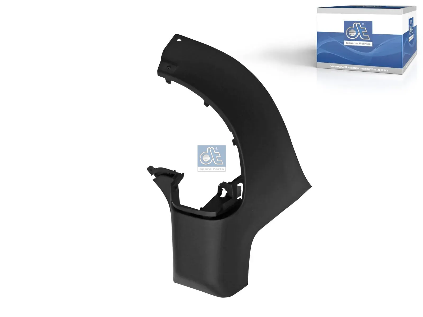 Bumper corner, rear, left, black