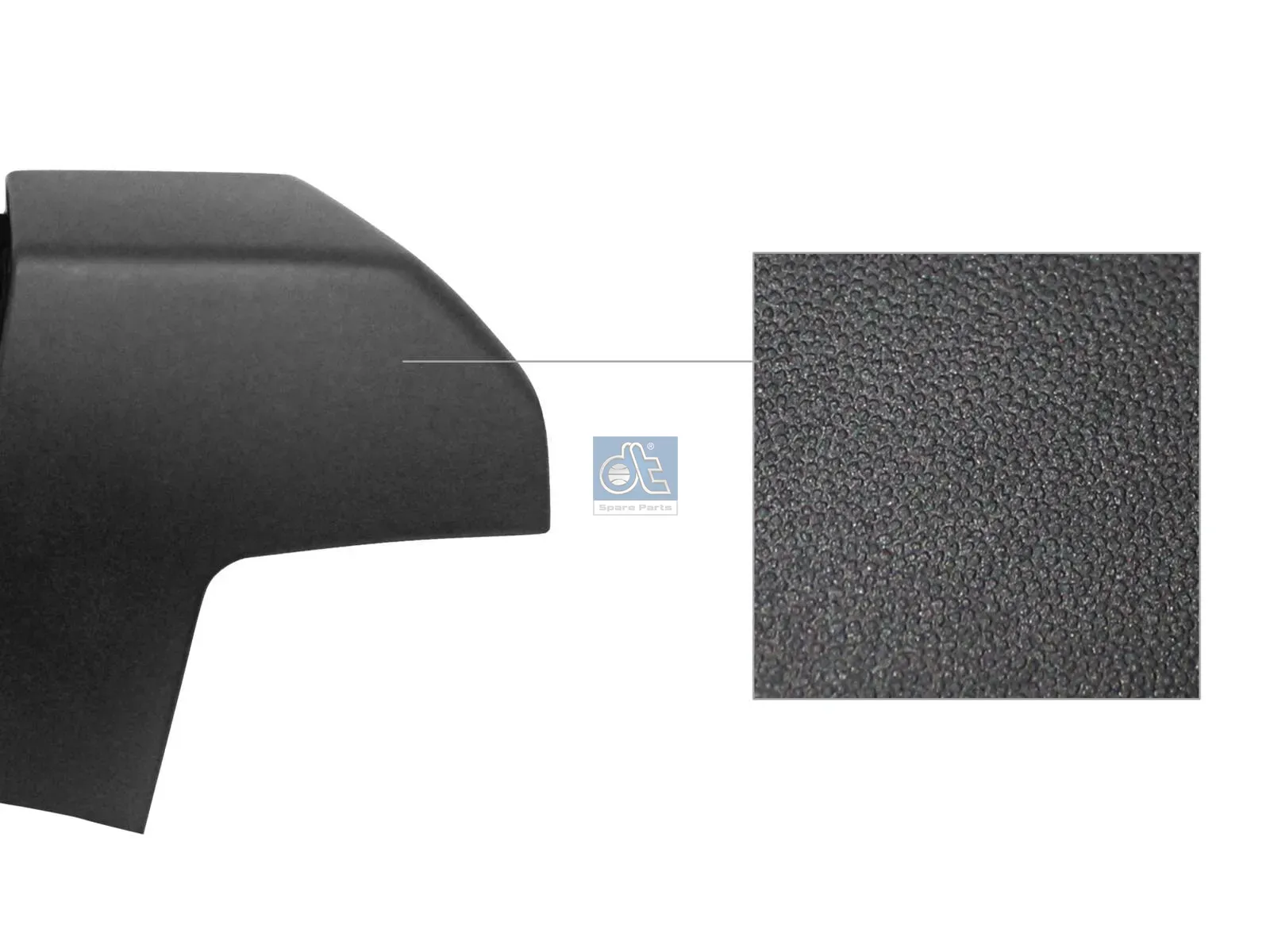 Bumper corner, rear, right, primed