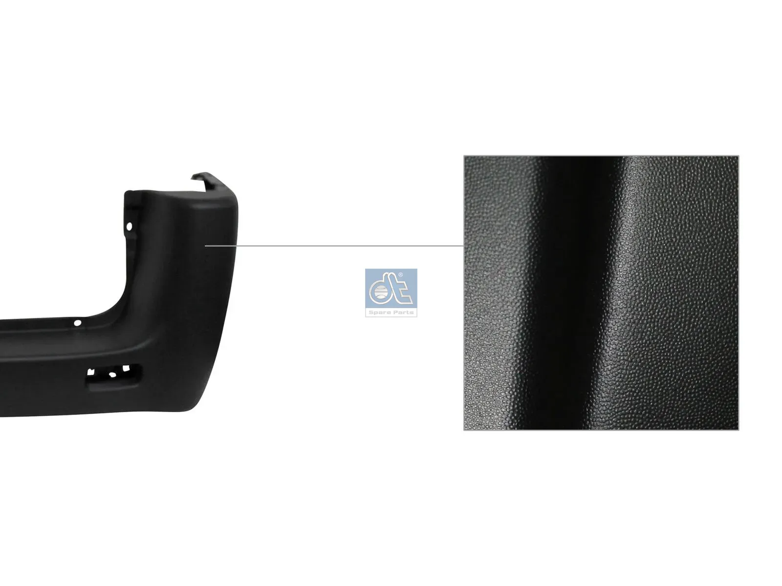 Bumper, rear, black