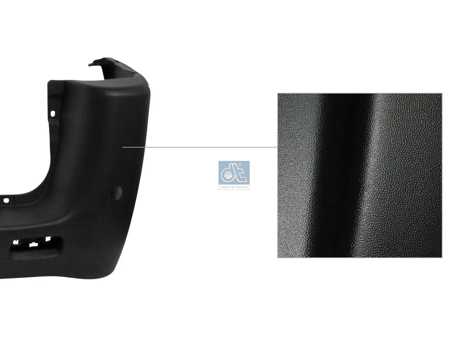 Bumper, rear, partially primed