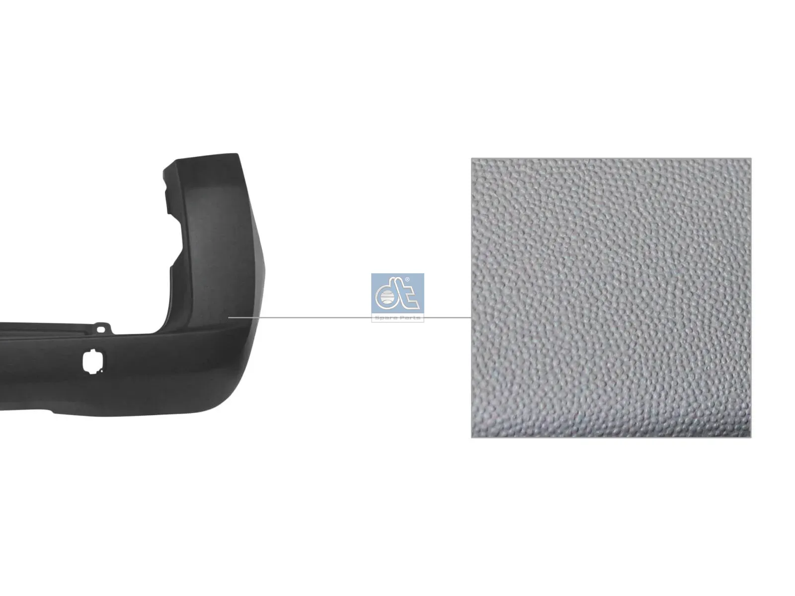 Bumper, rear, black