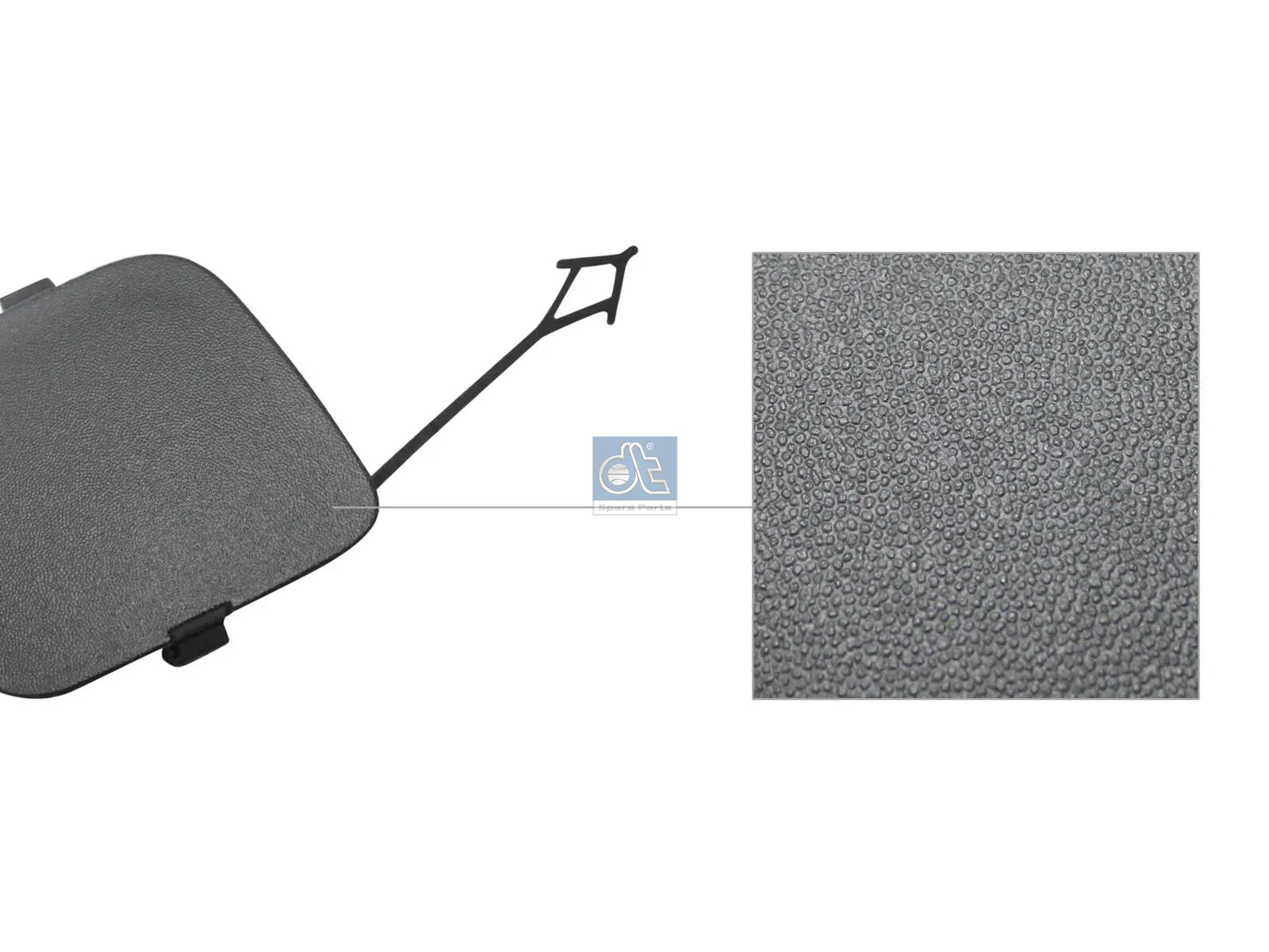 Cover, towing eye, front, primed