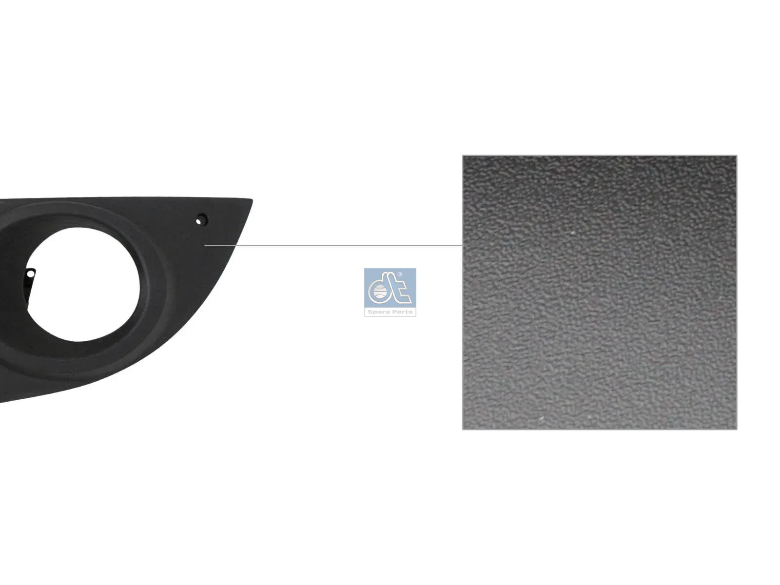Cover, Bumper, front, left