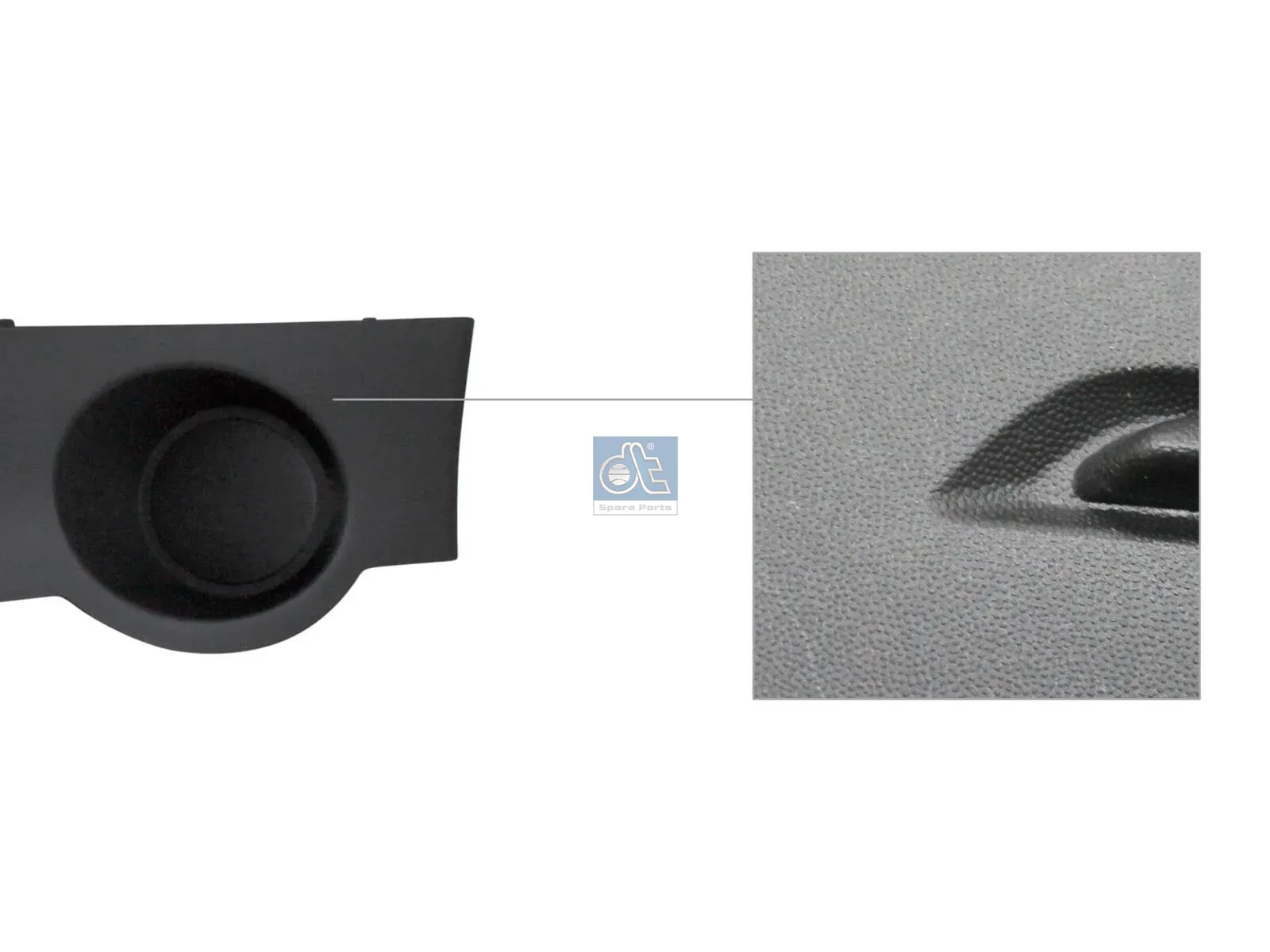 Kit, Bumper cover, front, black