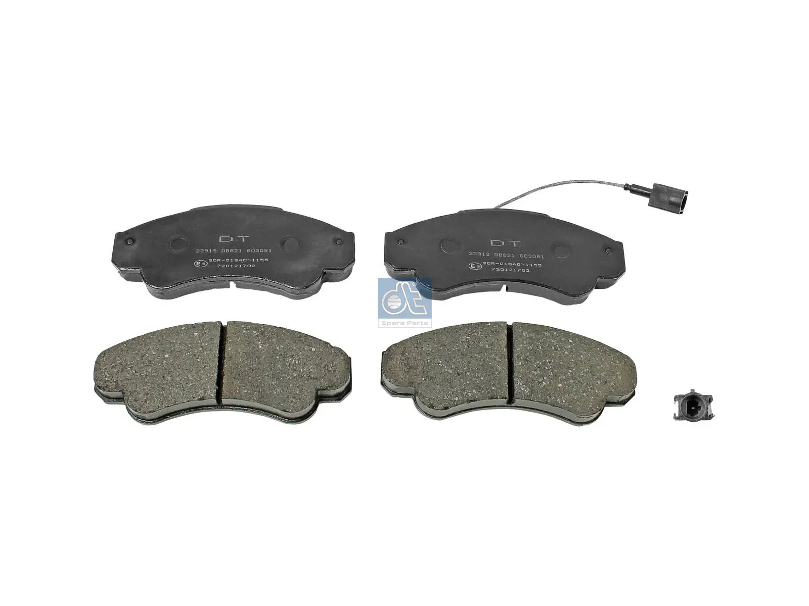 Disc brake pad kit, without accessories