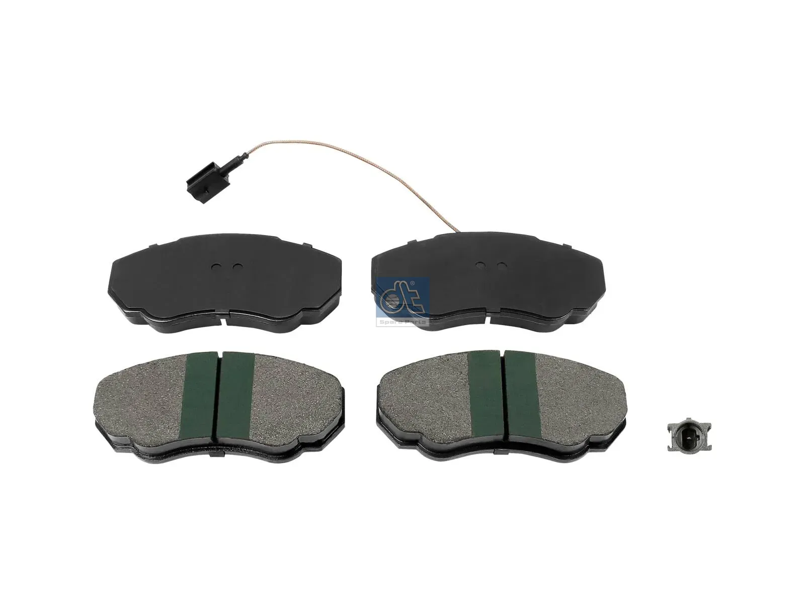 Disc brake pad kit, without accessories, with wear indicator