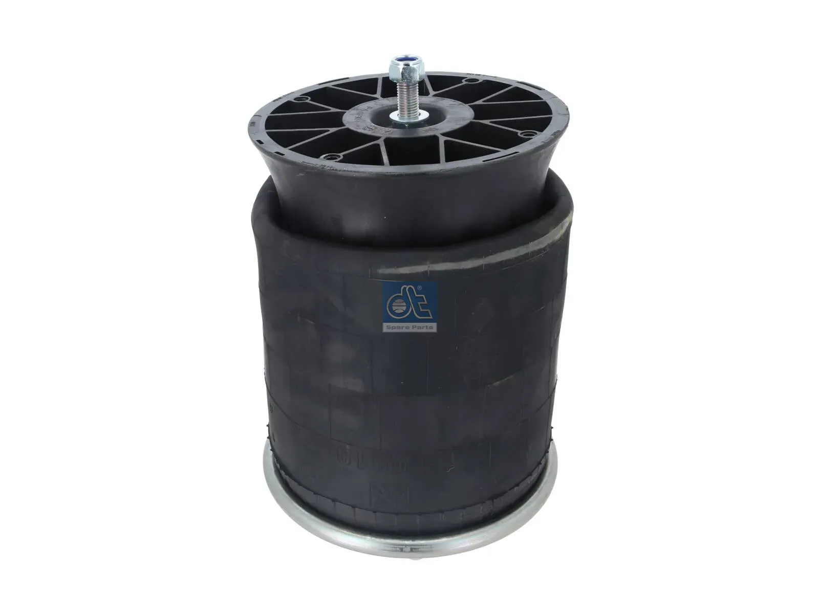 Air spring, with plastic piston