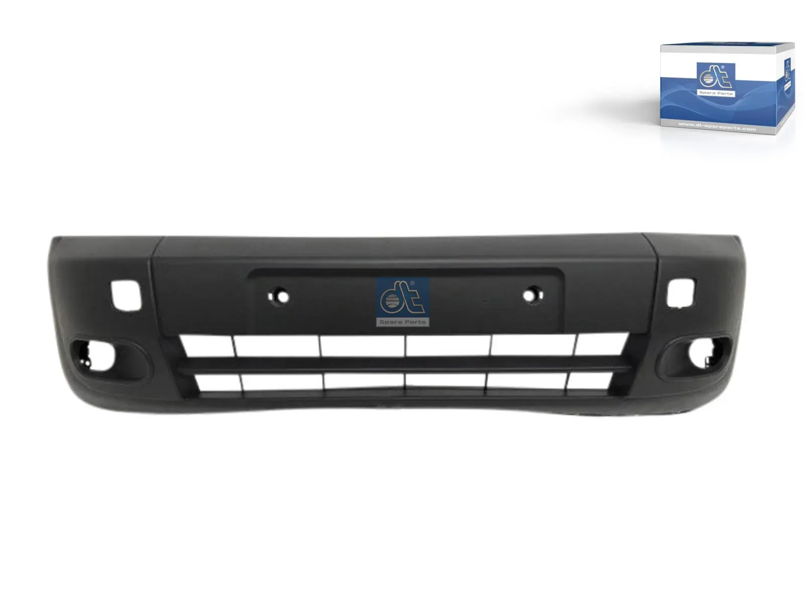 Bumper, front, with holes for foglights