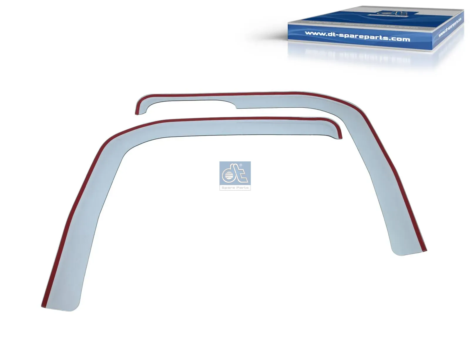 Air deflector, side glass