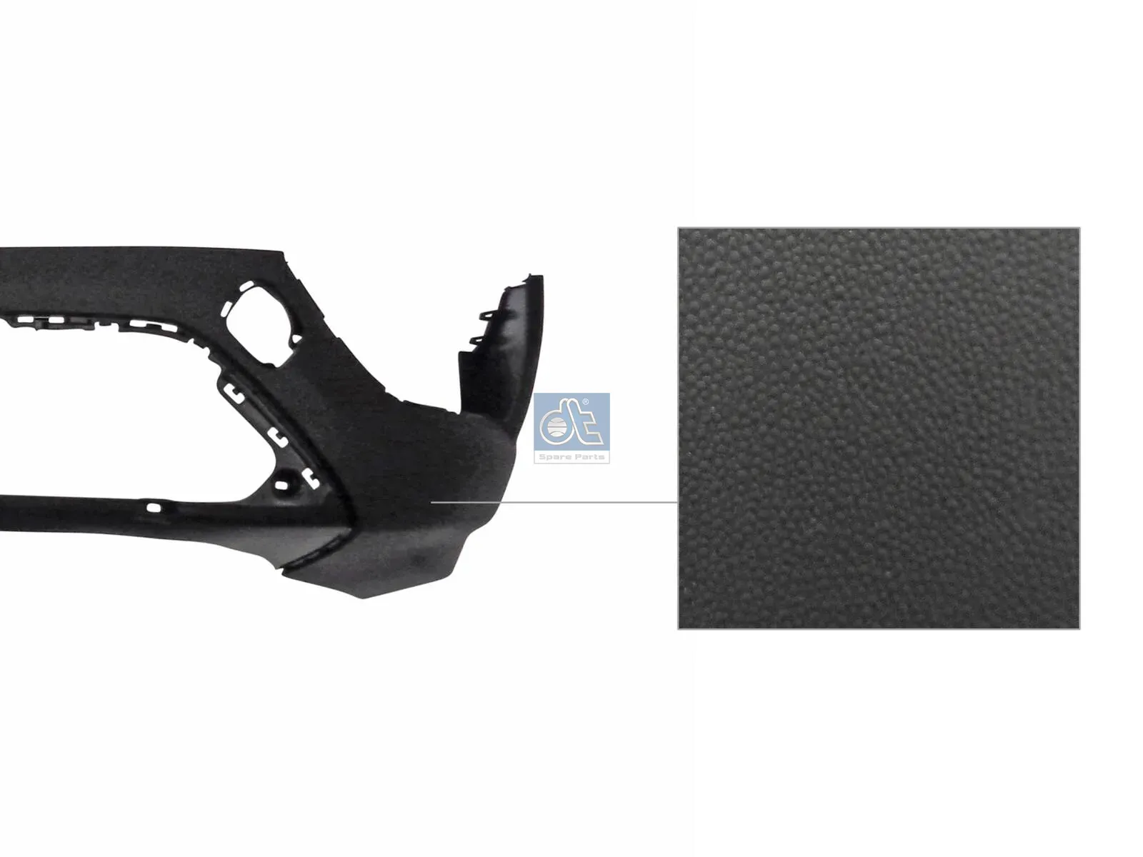 DIESEL TECHNIC | 13.87032 Bumper, front, lower, black