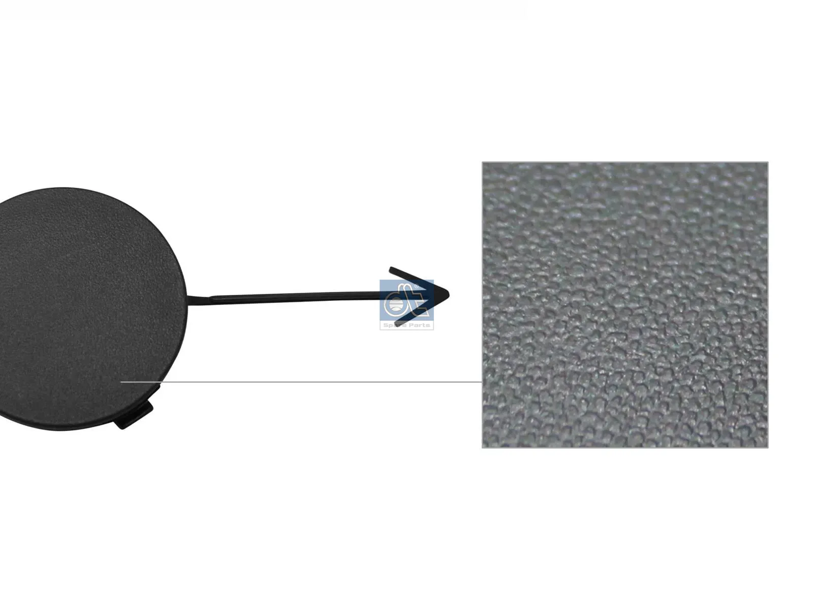 Cubierta del parachoques, trasera, gris