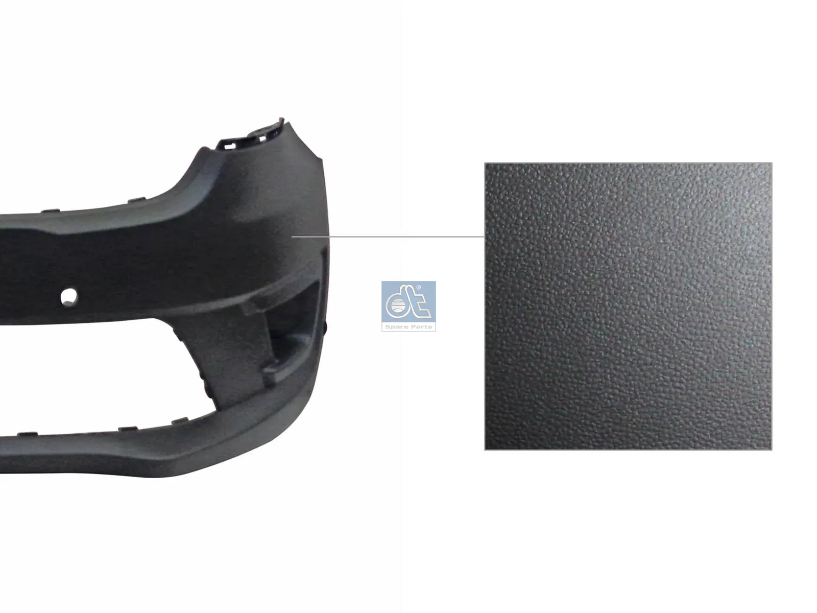 Bumper, front, black