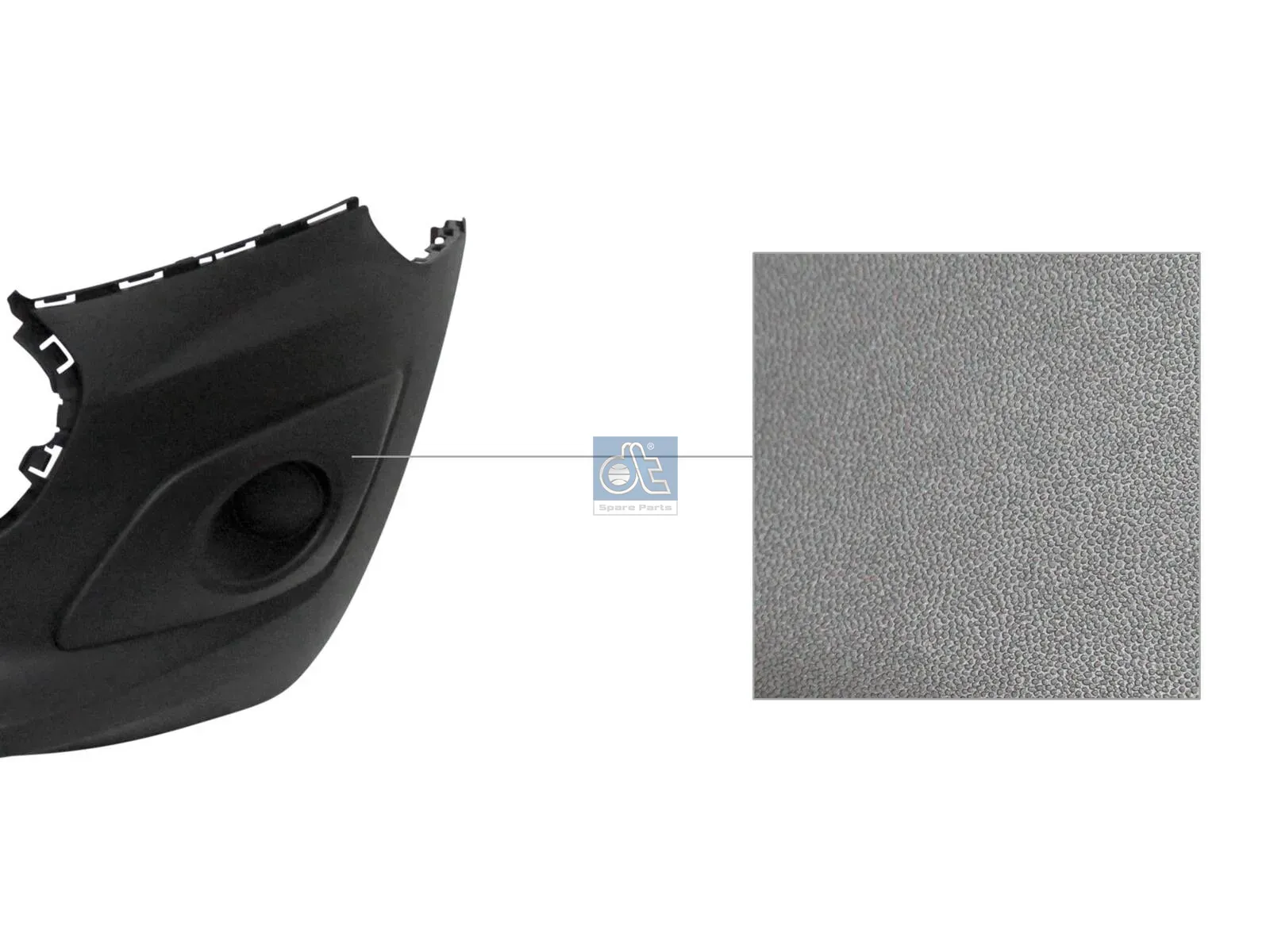 Bumper, front, black