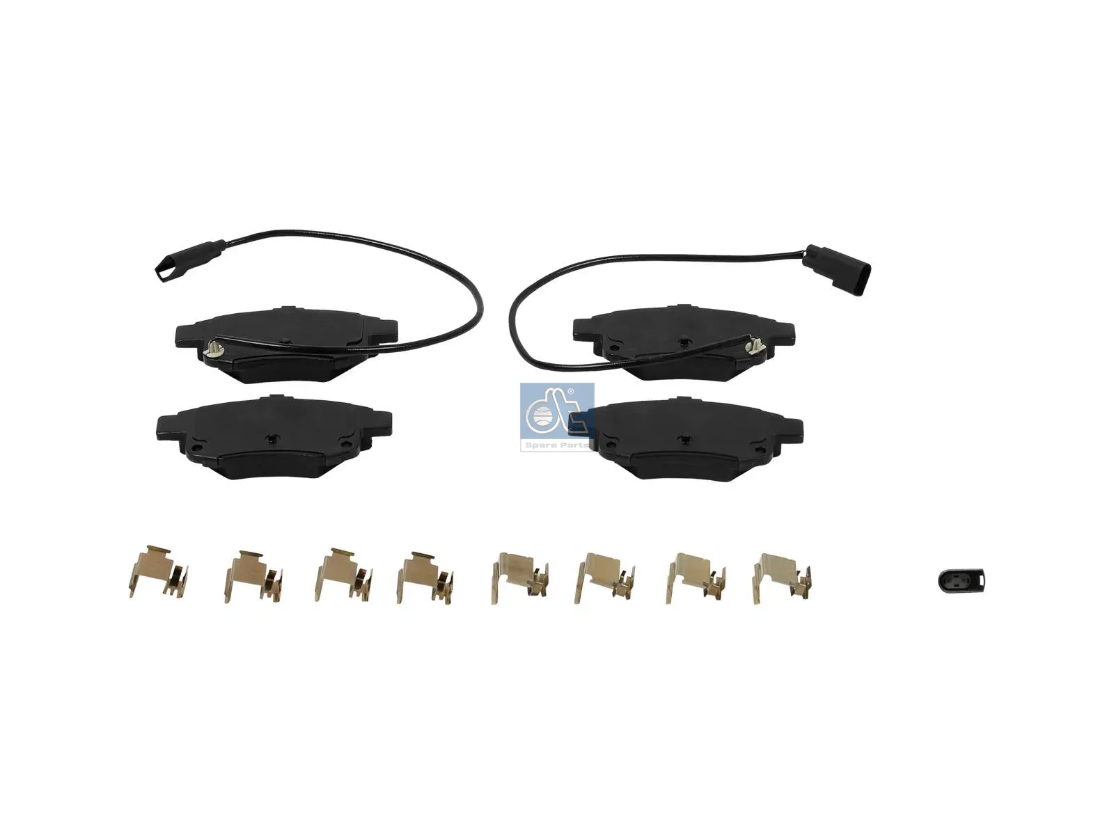 Disc brake pad kit, with accessories