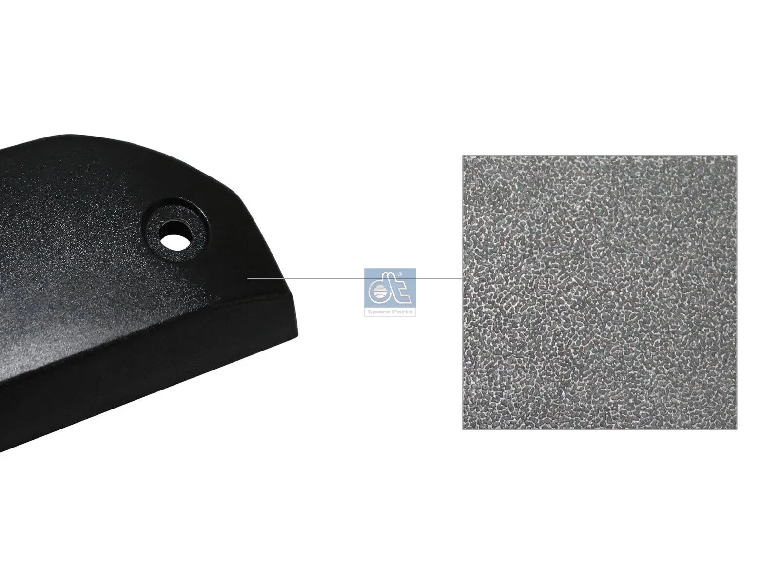 Afdekkap, onderrijbeveiliging, rechts