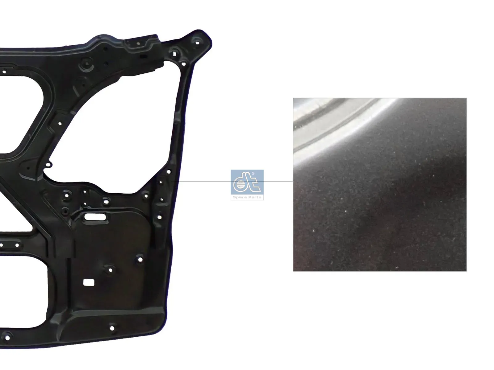 Frame, front grill