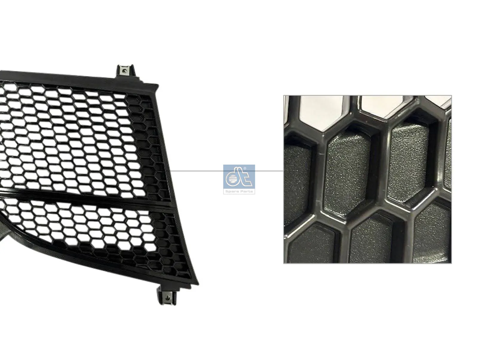Radiator mesh, right