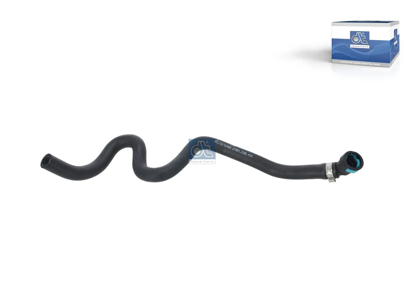 Radiator hose, without spring band clamp