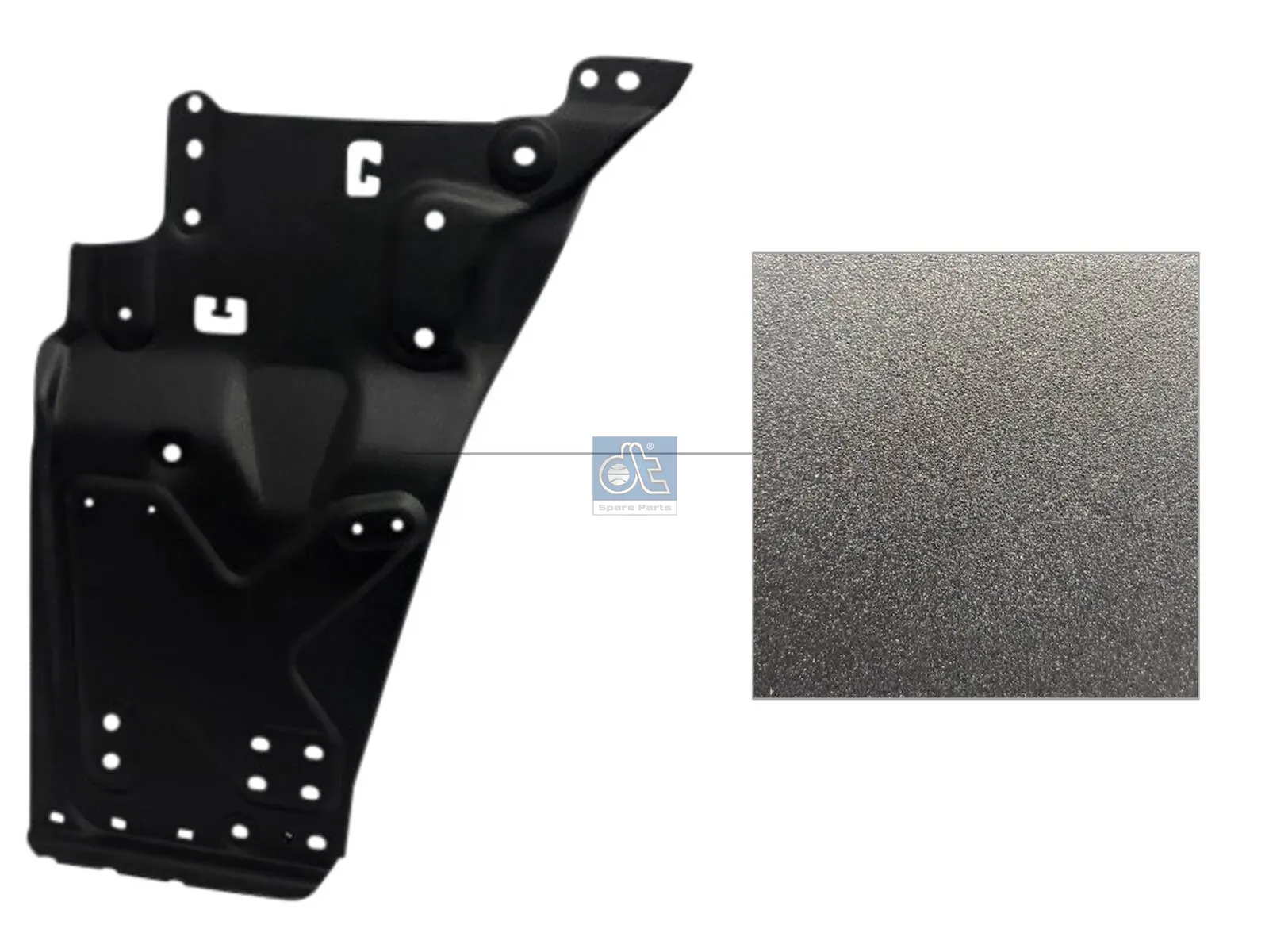 Support panel, step well case, left