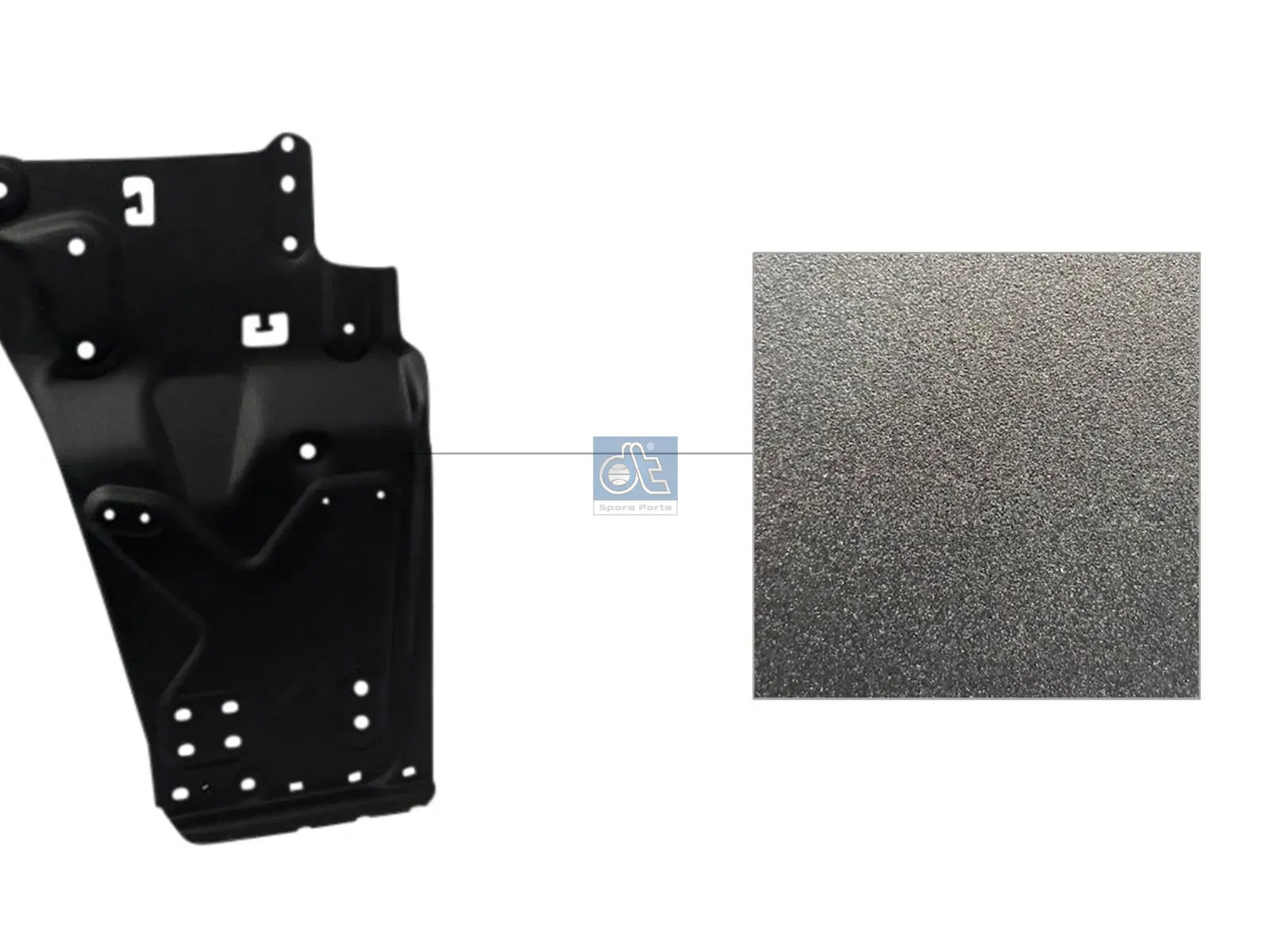 Support panel, step well case, right