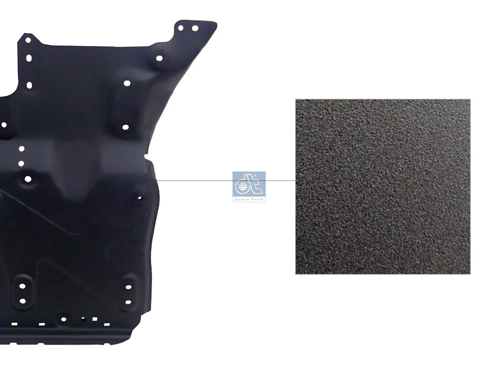 Panneau de support, caisson d'emmarchement, gauche