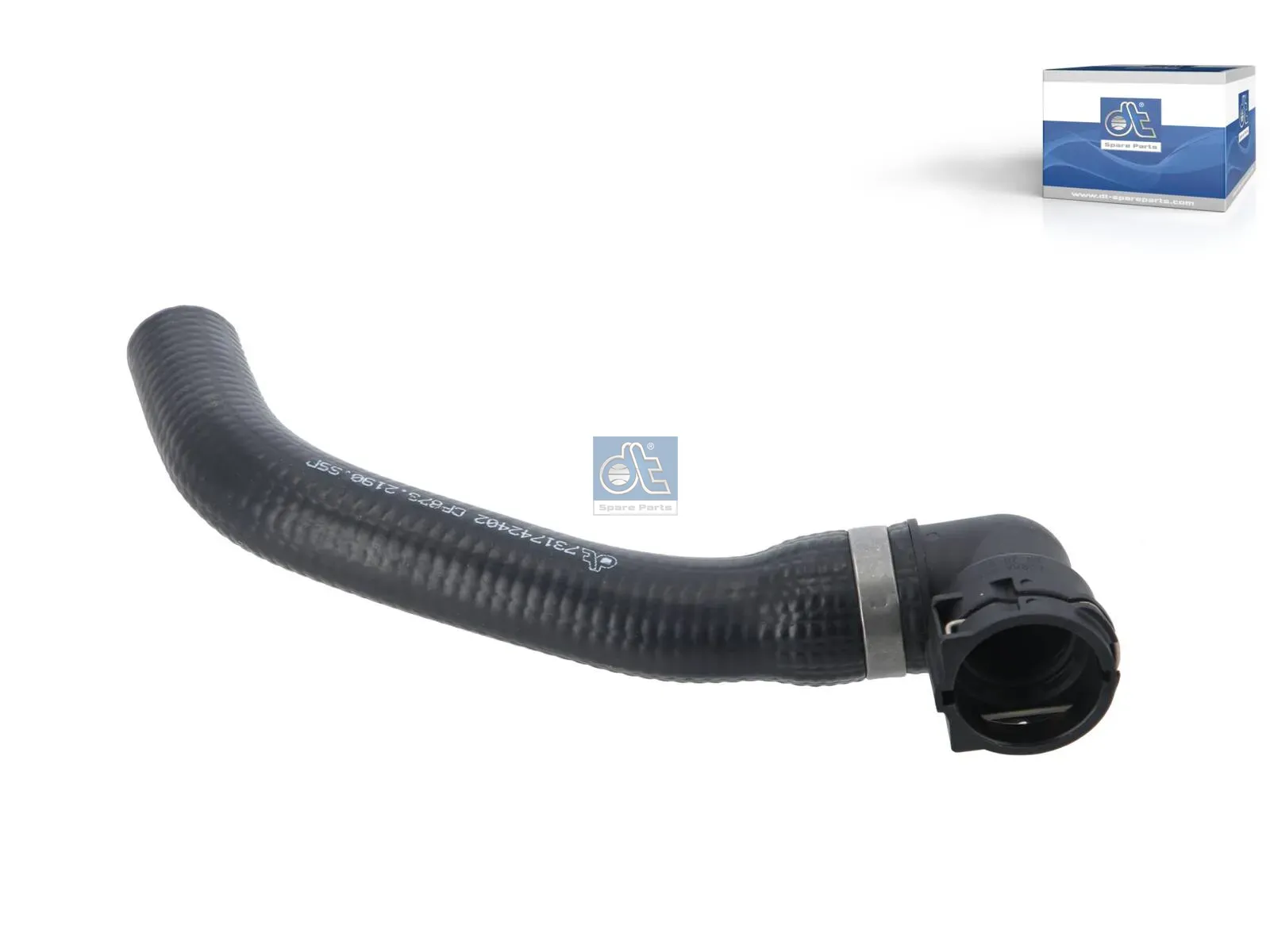Hose, without spring band clamp