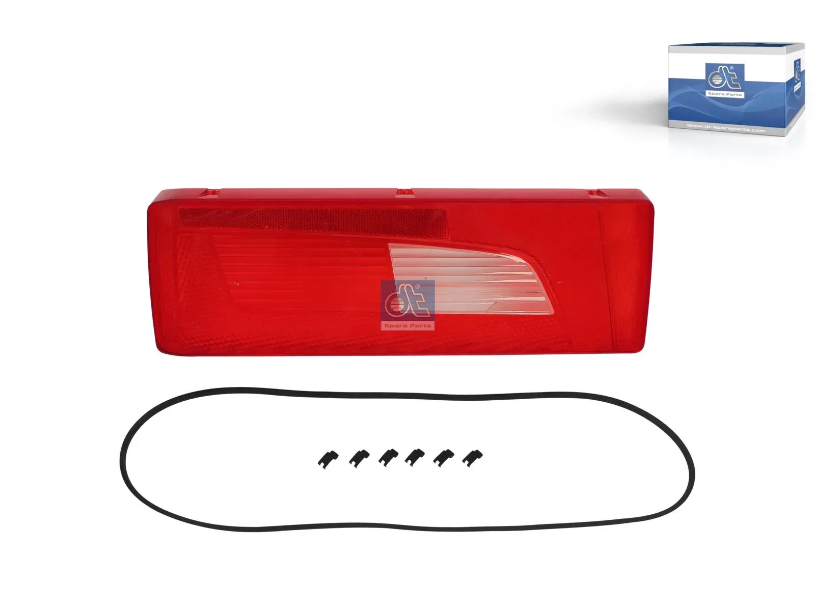 Tail lamp glass, left