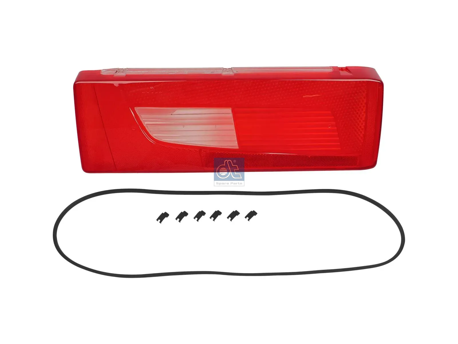 Tail lamp glass, left