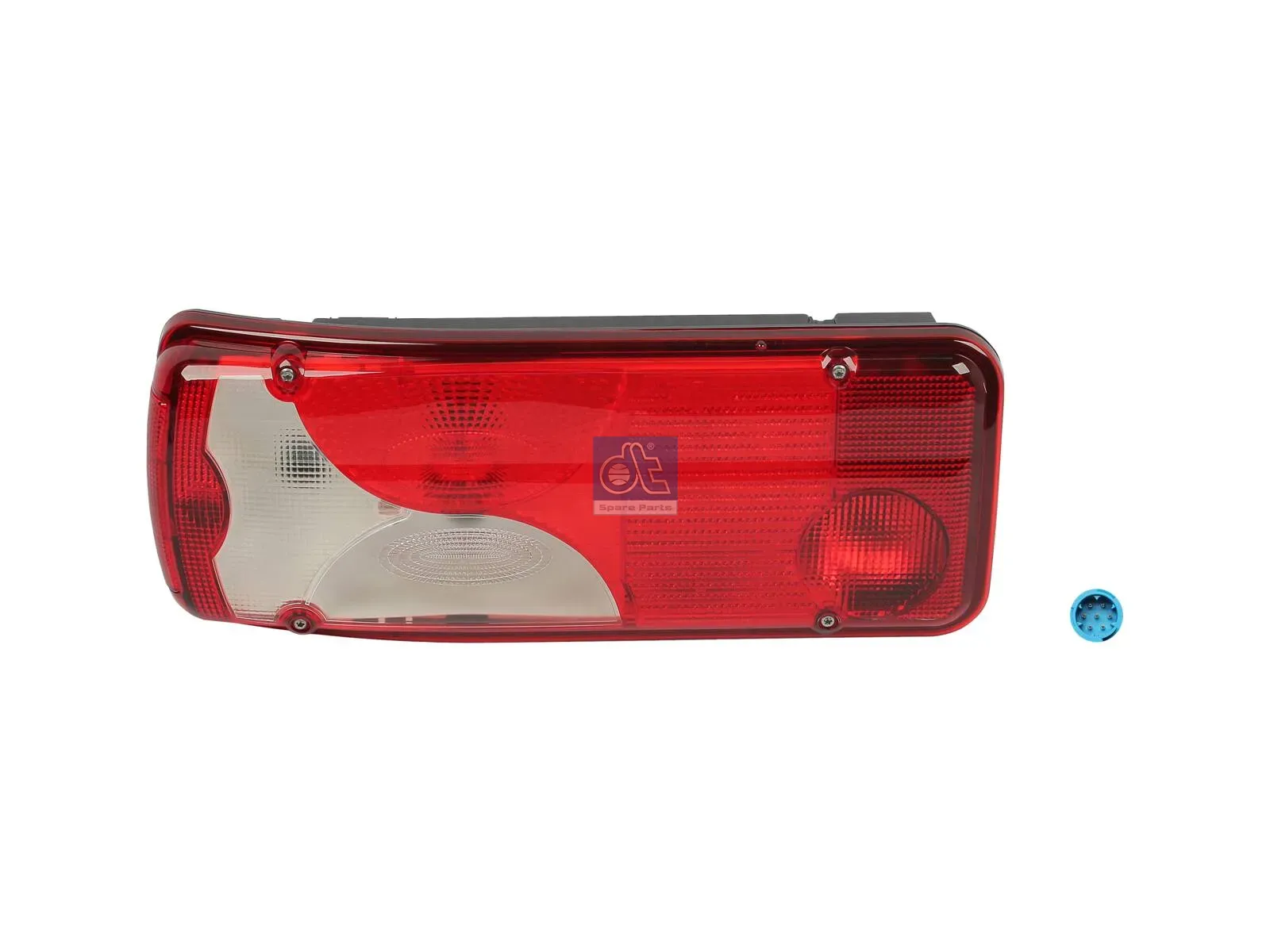 Tail lamp, left, with license plate lamp