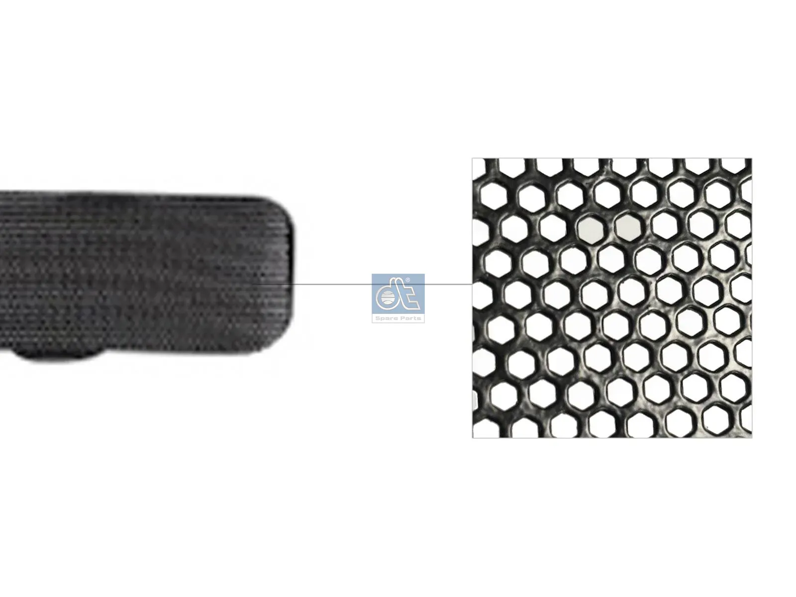 Radiator mesh, upper