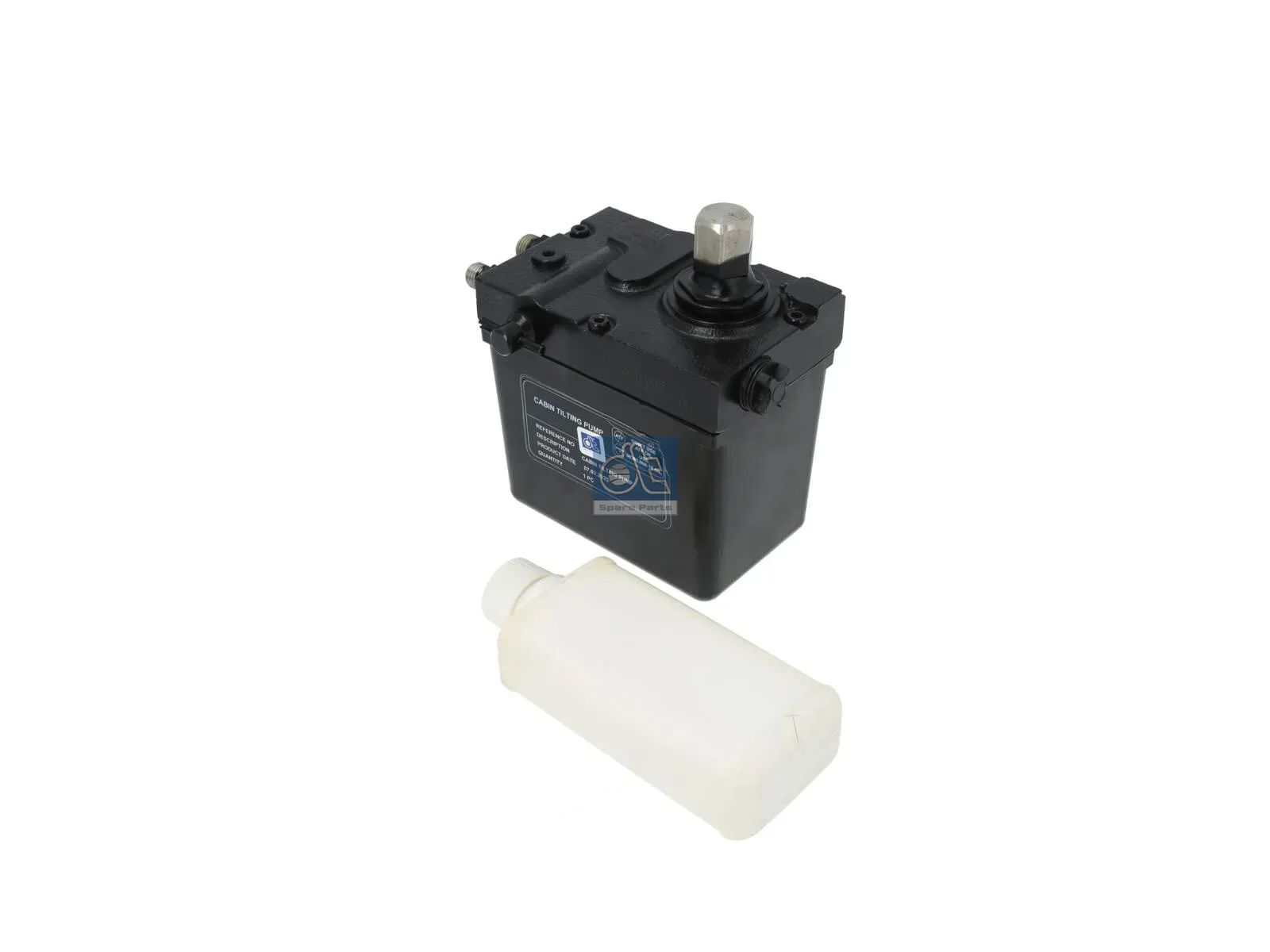 Cabin tilt pump, cabin suspension