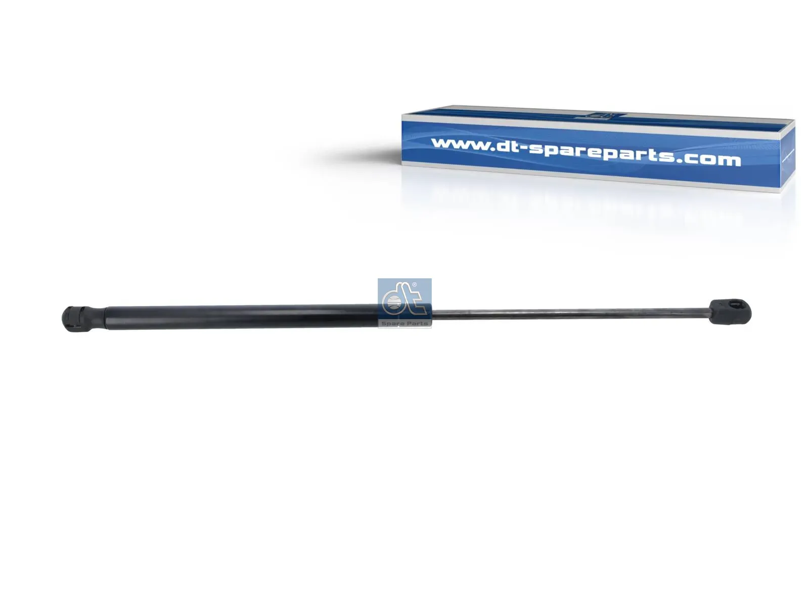 Gas spring, front flap